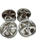 PORSCHE SET 99636212400 TWO FRONT WHEELS 7X17 ET 55 AND TWO REAR WHEELS 9X17 ET 55, FITS 911, BOXSTER 1997-2005