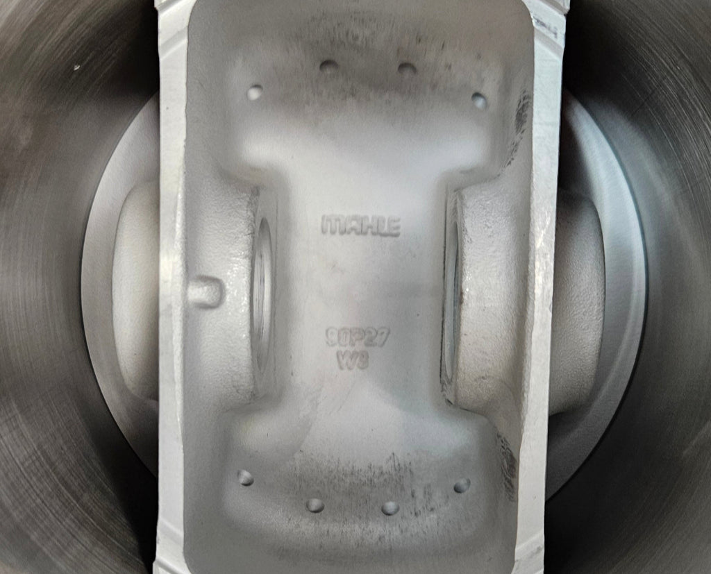 SET OF 6 MAHLE 503 60 92 OEM PORSCHE PISTON AND CYLINDER (EURO RS 2.7 LITER, 90.0 MM, 8.5:1 COMPRESSION, NIKASIL)