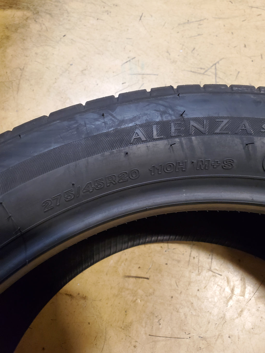 BRIDGESTONE ALENZA SPORT A/S RFT BSW P 275 45 20 110H XL UHP TIRE 004027