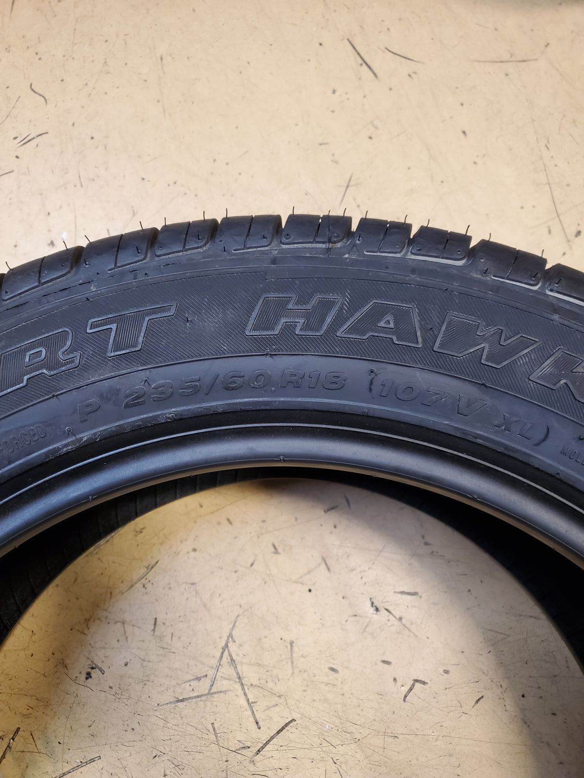 NOS ACHILLES DESERT HAWK H/T BSW BSW P 235 60 18 107V XL HIGHWAY TIRE MAH236018V