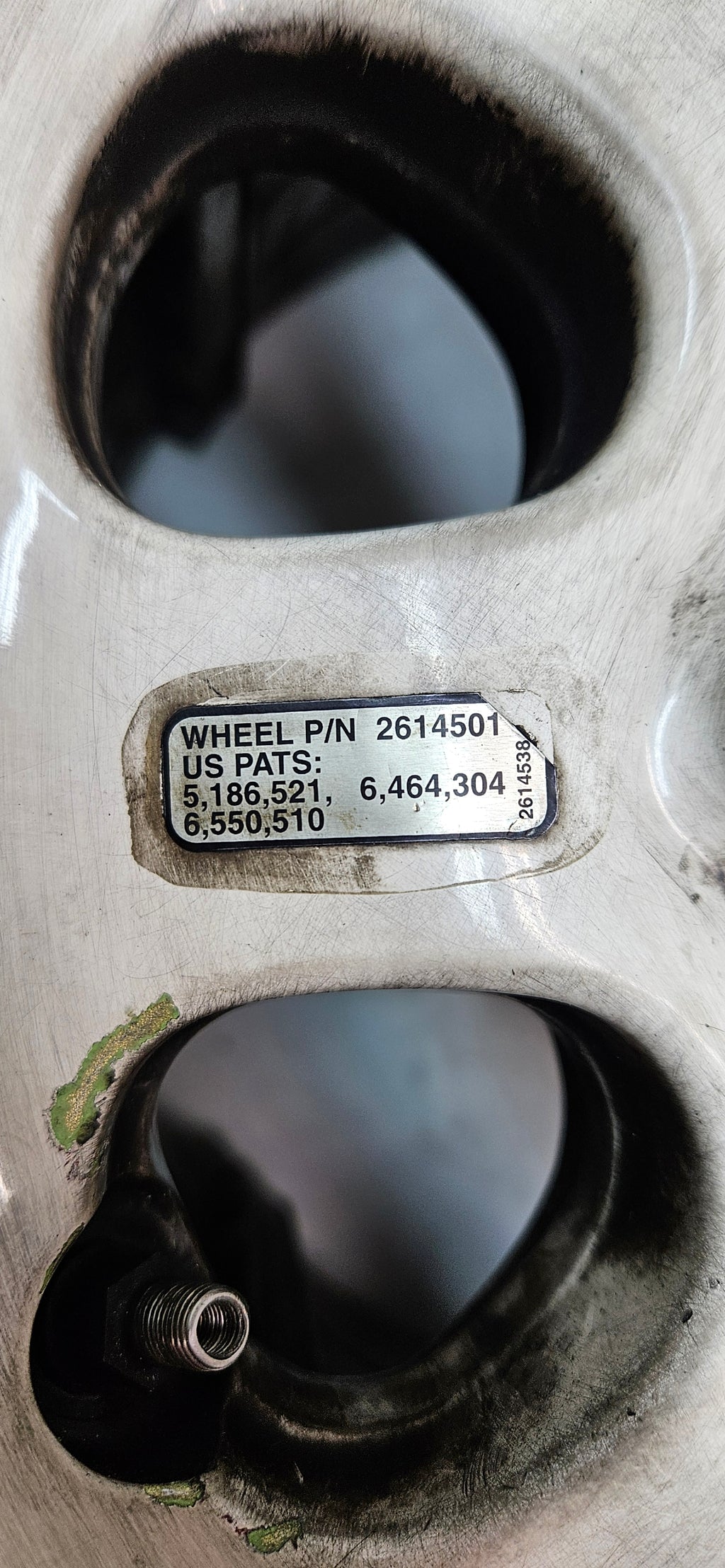 HONEYWELL WHEEL LANDING GEAR 34X10.5-R16  WHITE T-39 AIRCRAFT WHEEL 2614501-2