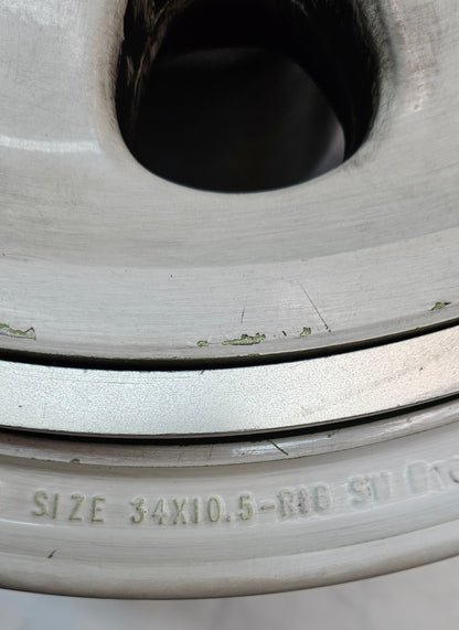 HONEYWELL WHEEL LANDING GEAR 34X10.5-R16  WHITE T-39 AIRCRAFT WHEEL 2614501-2