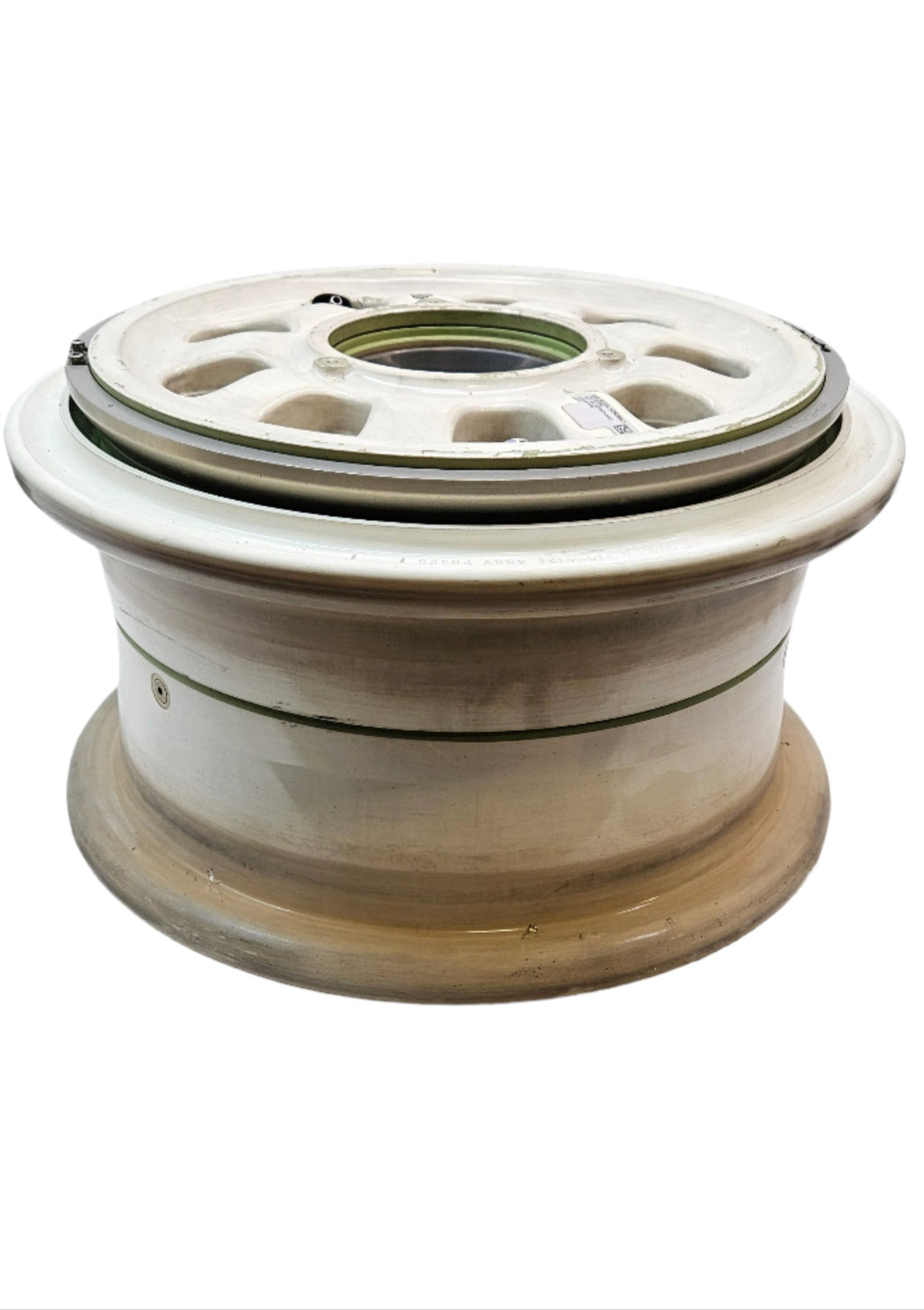 HONEYWELL WHEEL LANDING GEAR 34X10.5-R16  WHITE T-39 AIRCRAFT WHEEL 2614501-2