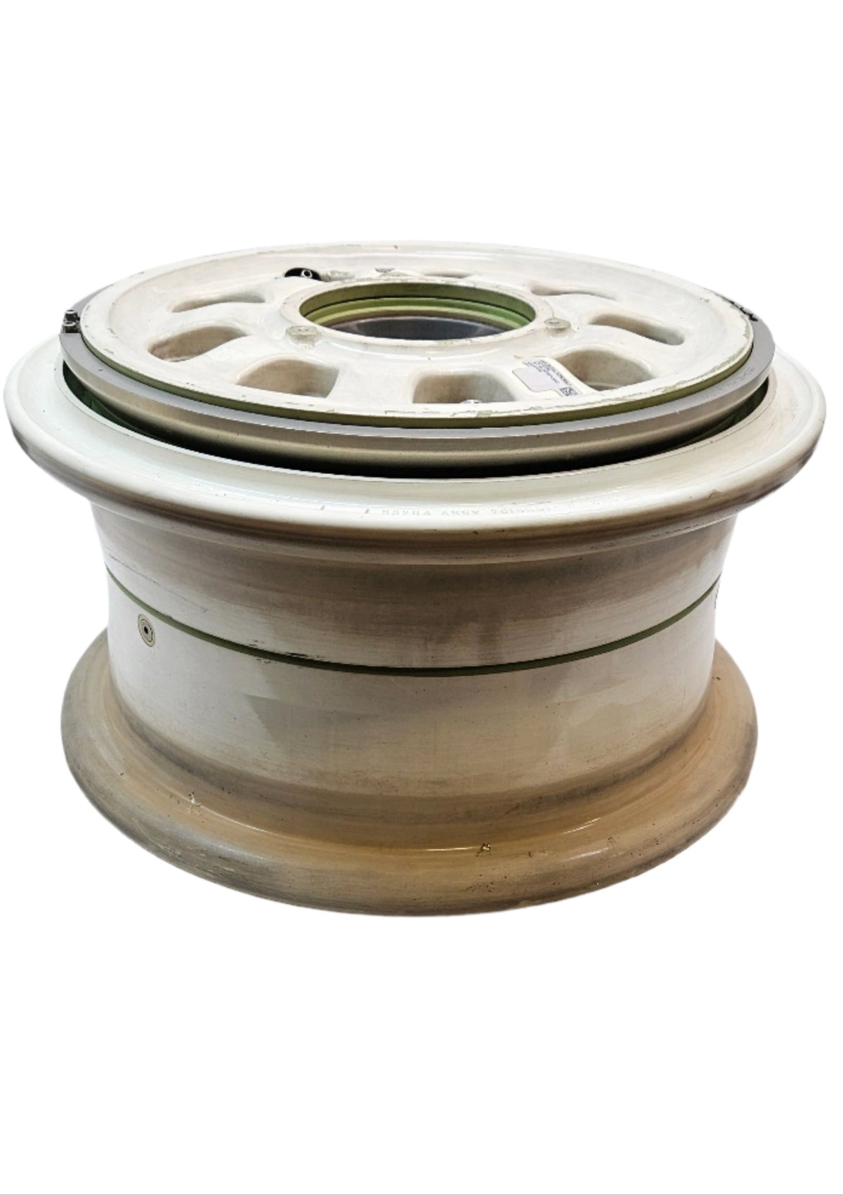 HONEYWELL WHEEL LANDING GEAR 34X10.5-R16  WHITE T-39 AIRCRAFT WHEEL 2614501-2