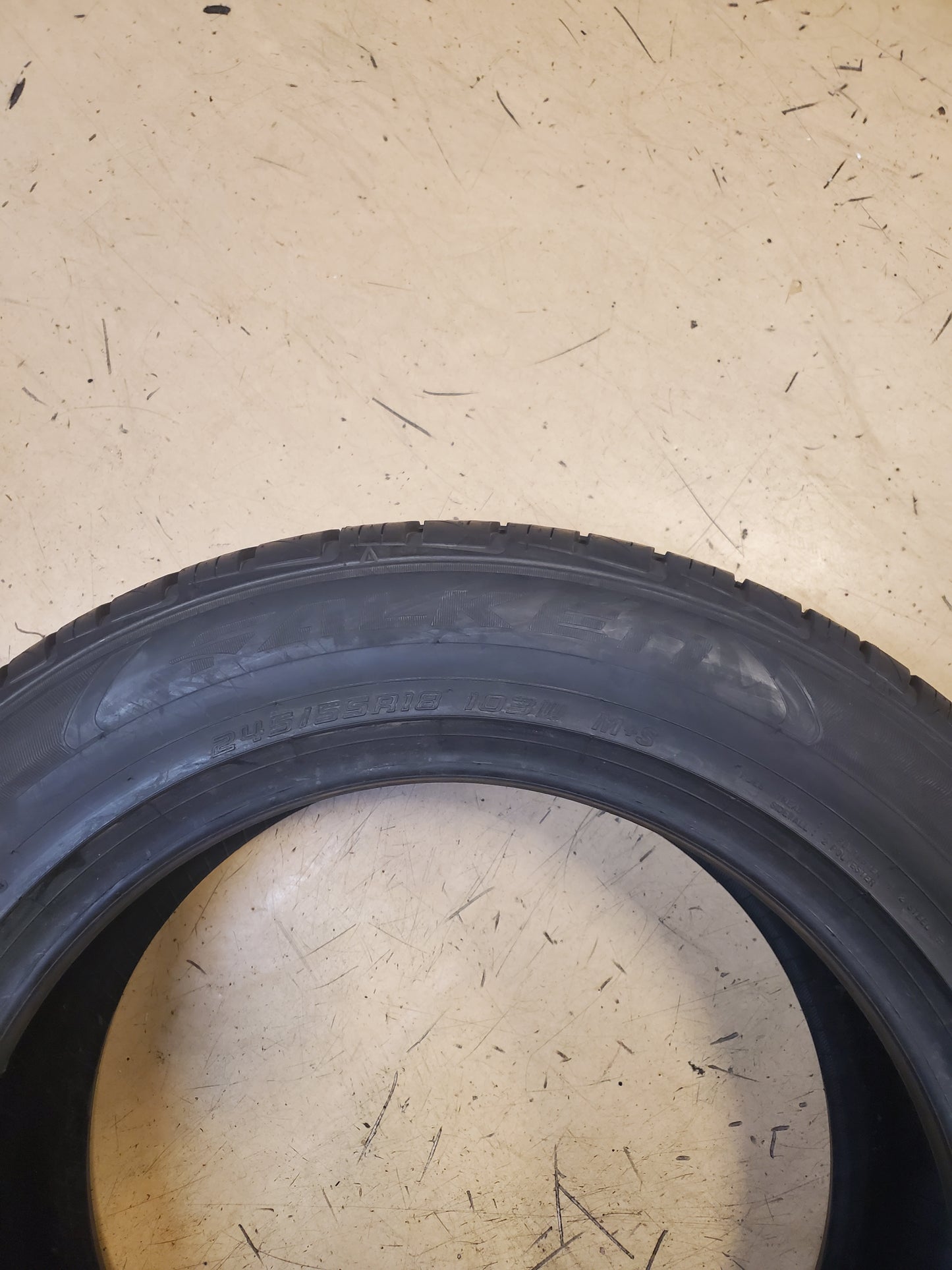 NOS FALKEN ZIEX ZE950 A/S BSW P 245 55 18 103W UHP TIRE 28953863