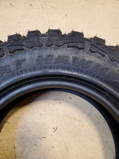 ACHILLES DESERT HAWK XMT BSW LT 205 80 16 110/108Q 8PLY MUD TIRE MAO208016