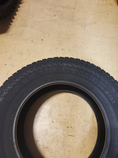 2 KUMHO ROAD VENTURE AT51 BSW P 275 65 18 114T ALL TERRAIN TIRE 2169193