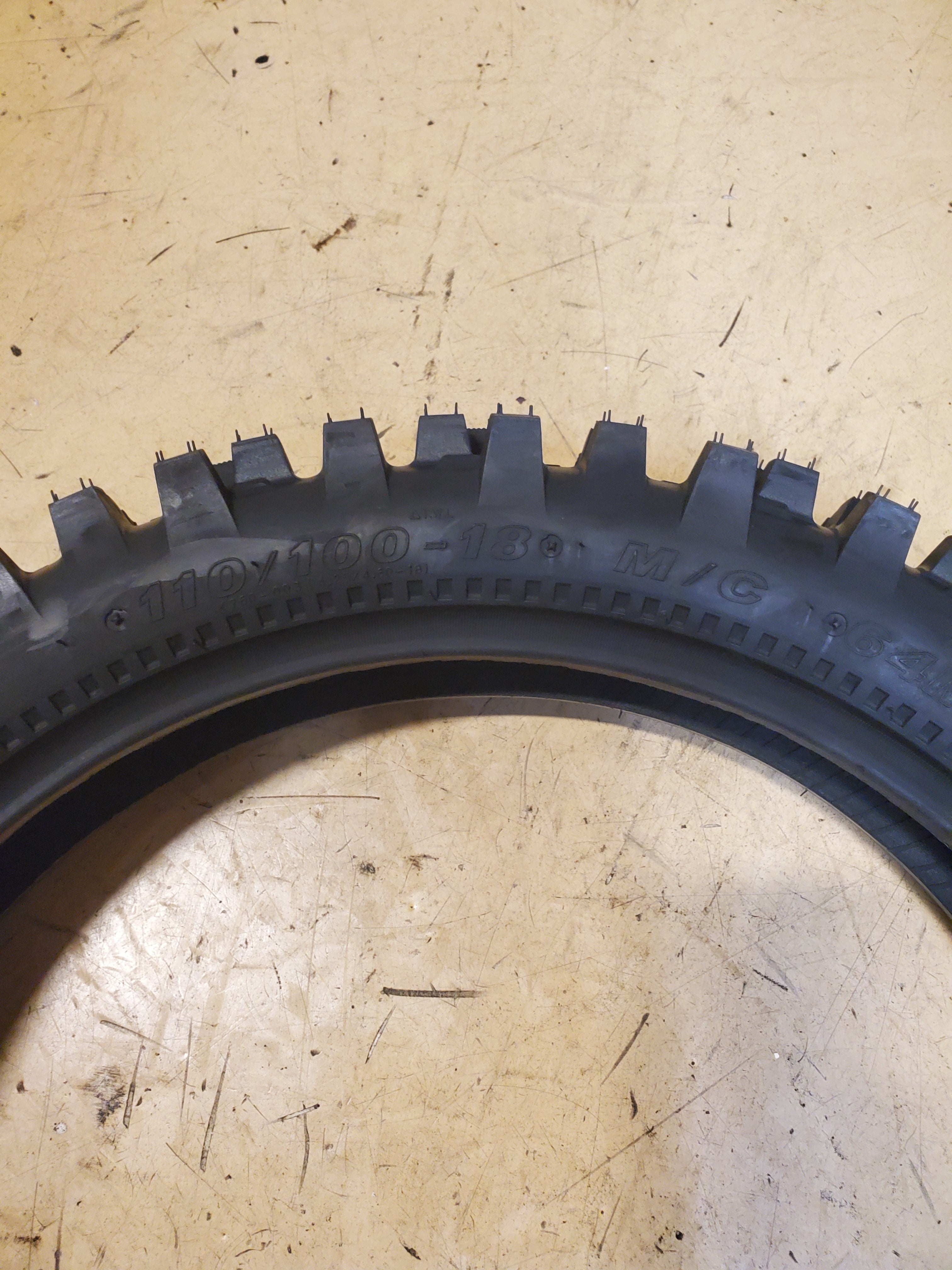 KENDA K760 TRAK MASTER BSW 110 100 18 64M REAR DIRT BIKE TIRE ‎047601811C0