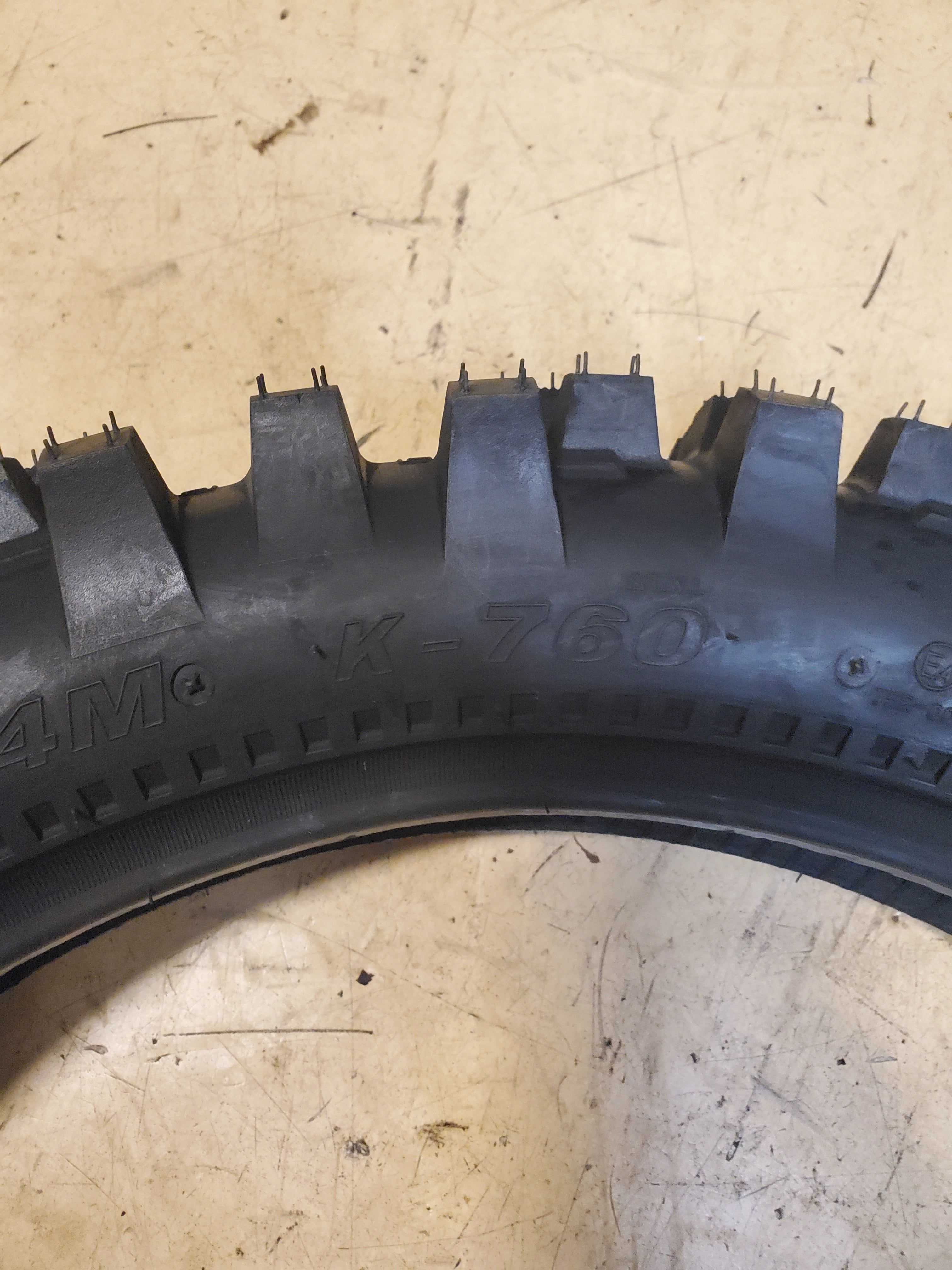 KENDA K760 TRAK MASTER BSW 110 100 18 64M REAR DIRT BIKE TIRE ‎047601811C0