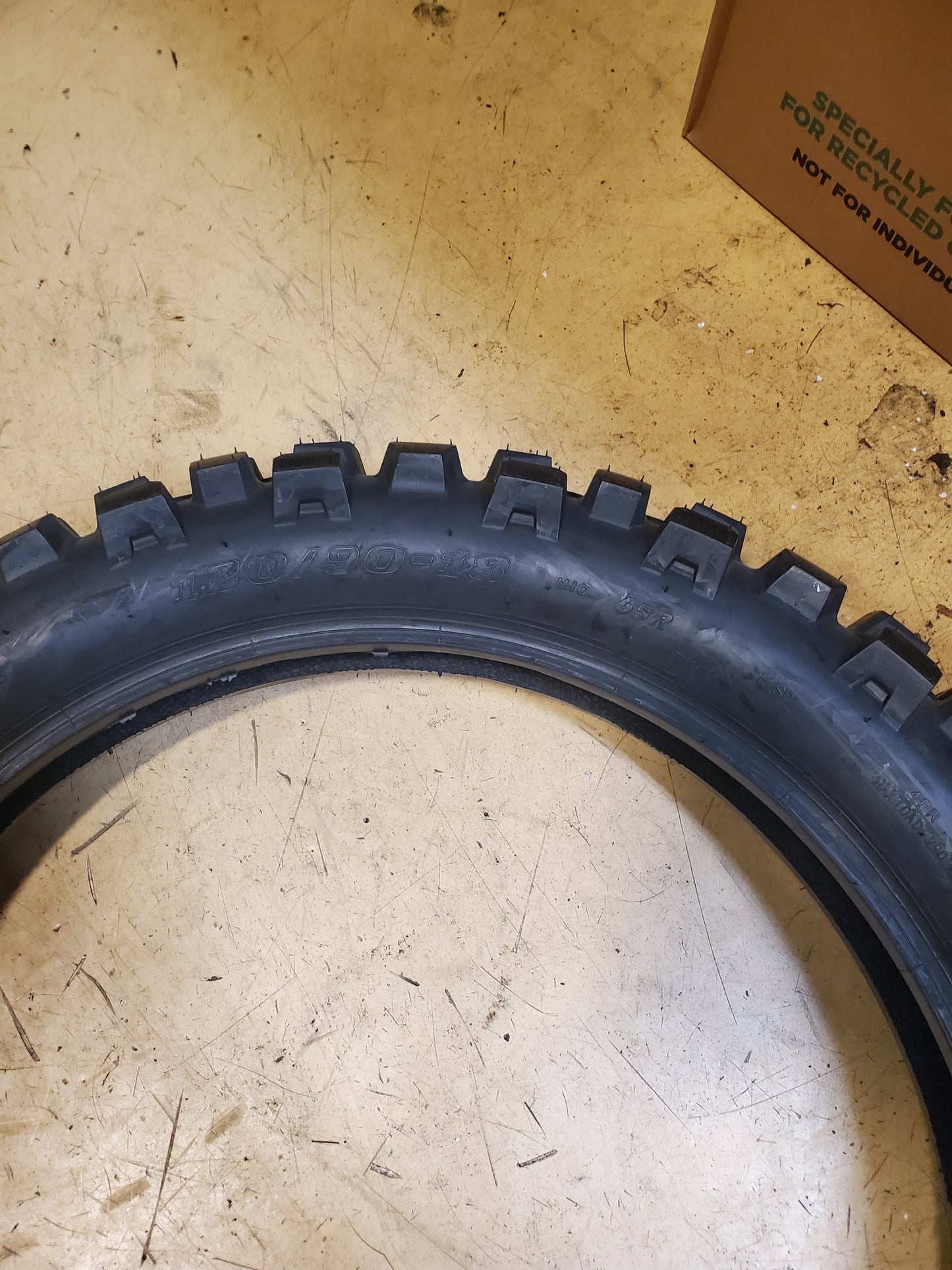 TUSK DSPORT ADVENTURE BSW 120 90 18 65R REAR DIRT BIKE TIRE 1928900004