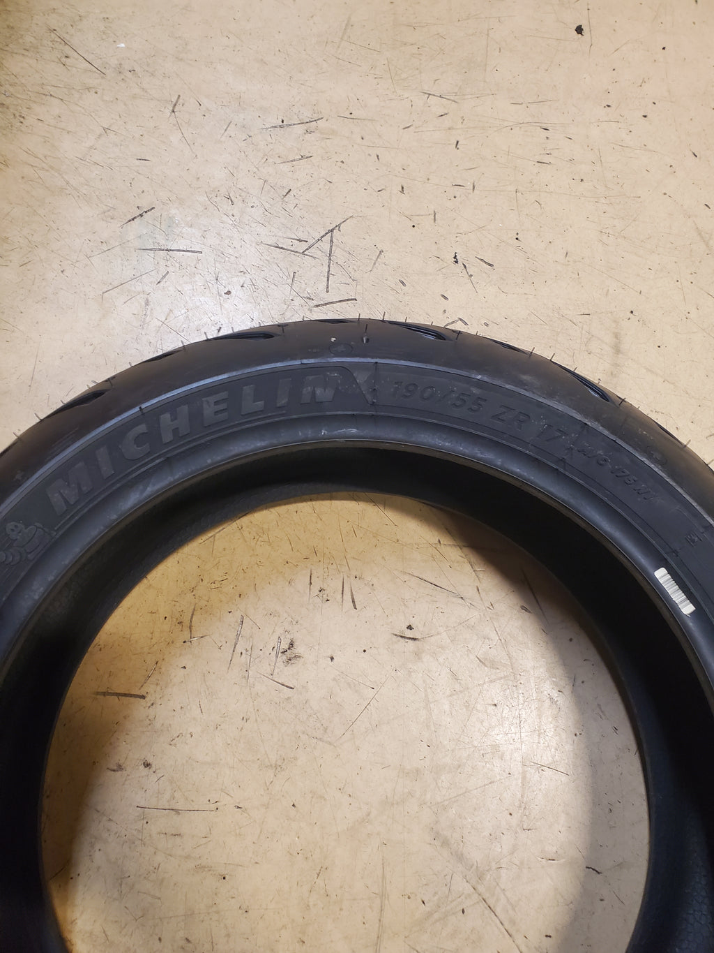 NOS MICHELIN ROAD 5 BSW 190 55 17 75W REAR MOTORCYCLE TIRE 88786