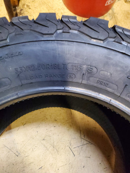BFGOODRICH ALL-TERRAIN T/A KO2 BSW LT 33 12.50 18 118S 10PLY TIRE 27247