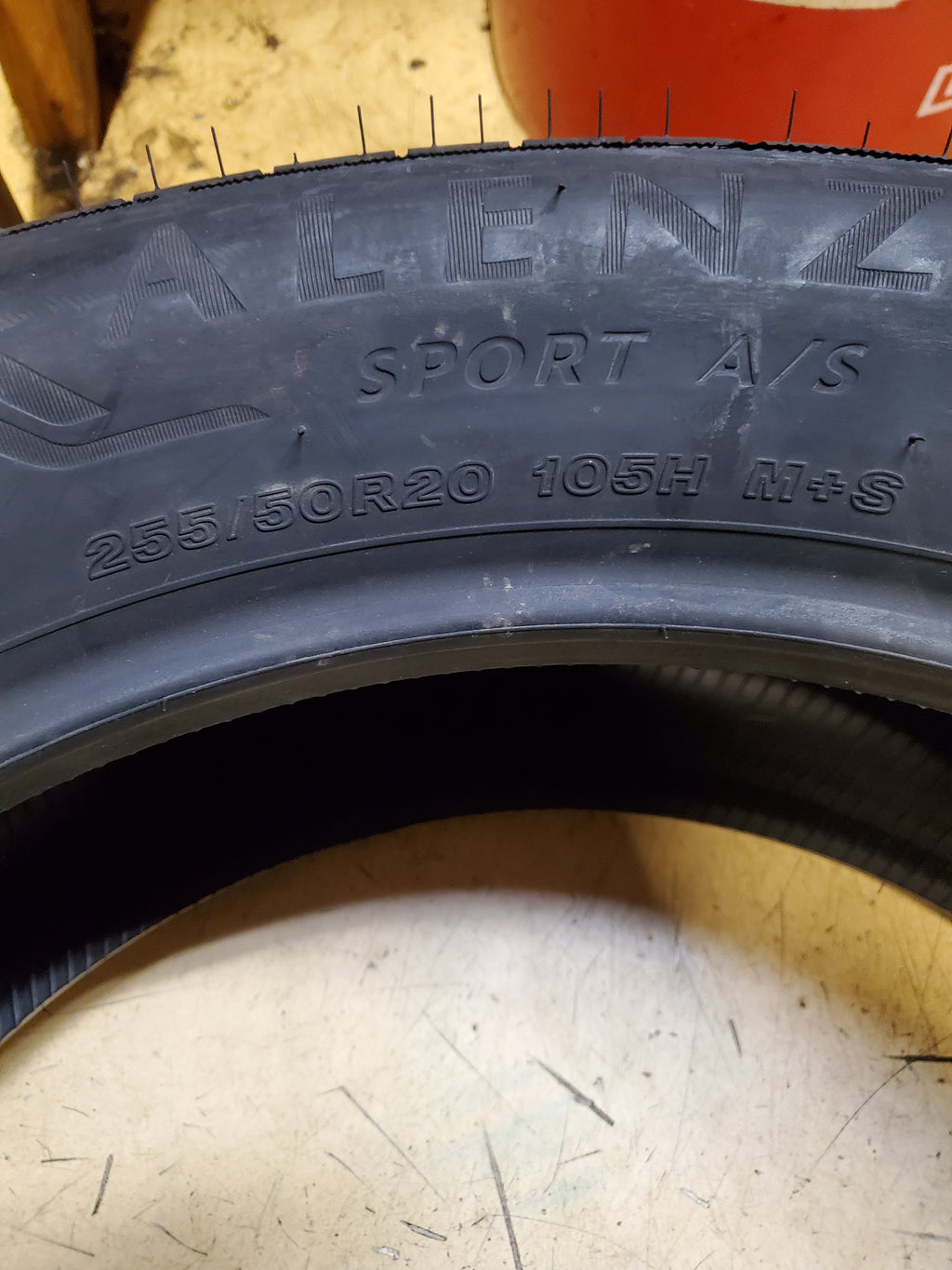 BRIDGESTONE ALENZA SPORT A/S BSW P 255 50 20 105H UHP TIRE 009620