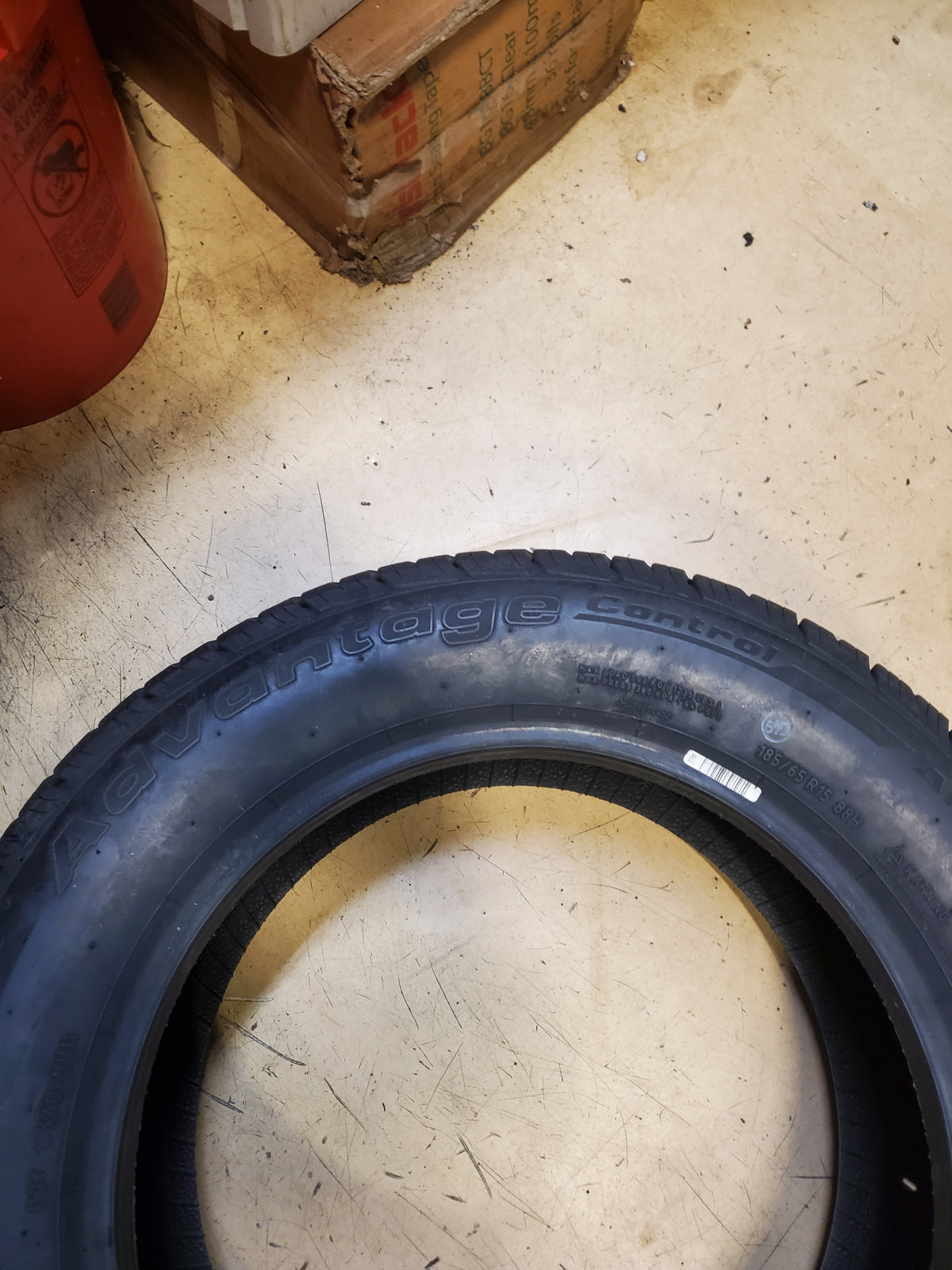 BFGOODRICH ADVANTAGE CONTROL BSW P 185 65 15 88H ALL SEASON TIRE 12354