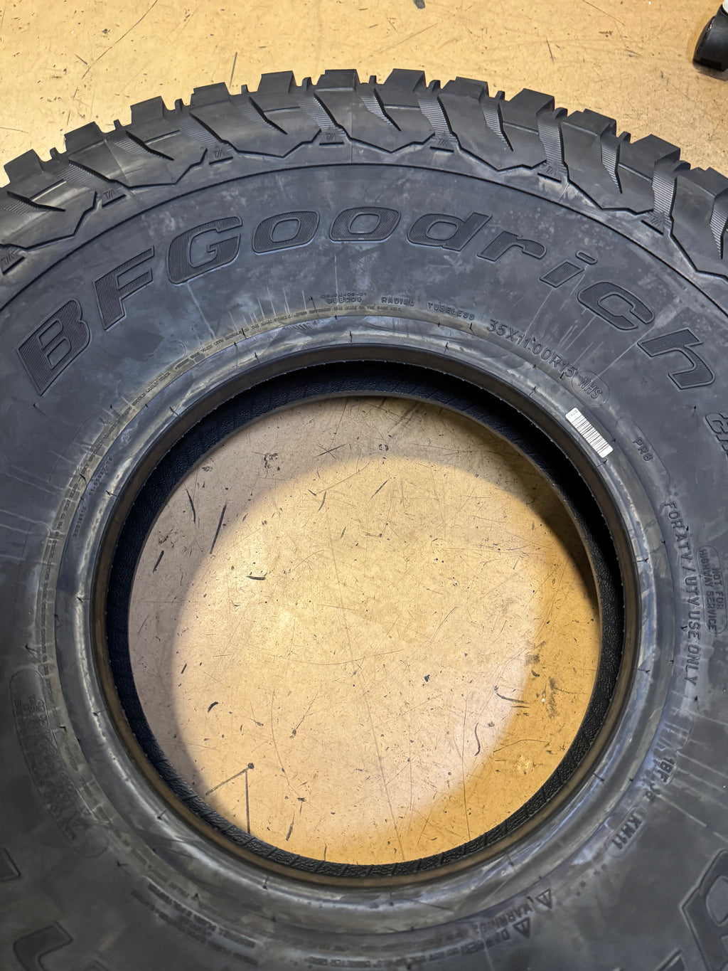 4 BFGOODRICH MUD TERRAIN T/A KM3 35 11 15 LRD 8PLY ATV/UTV TIRE 01201