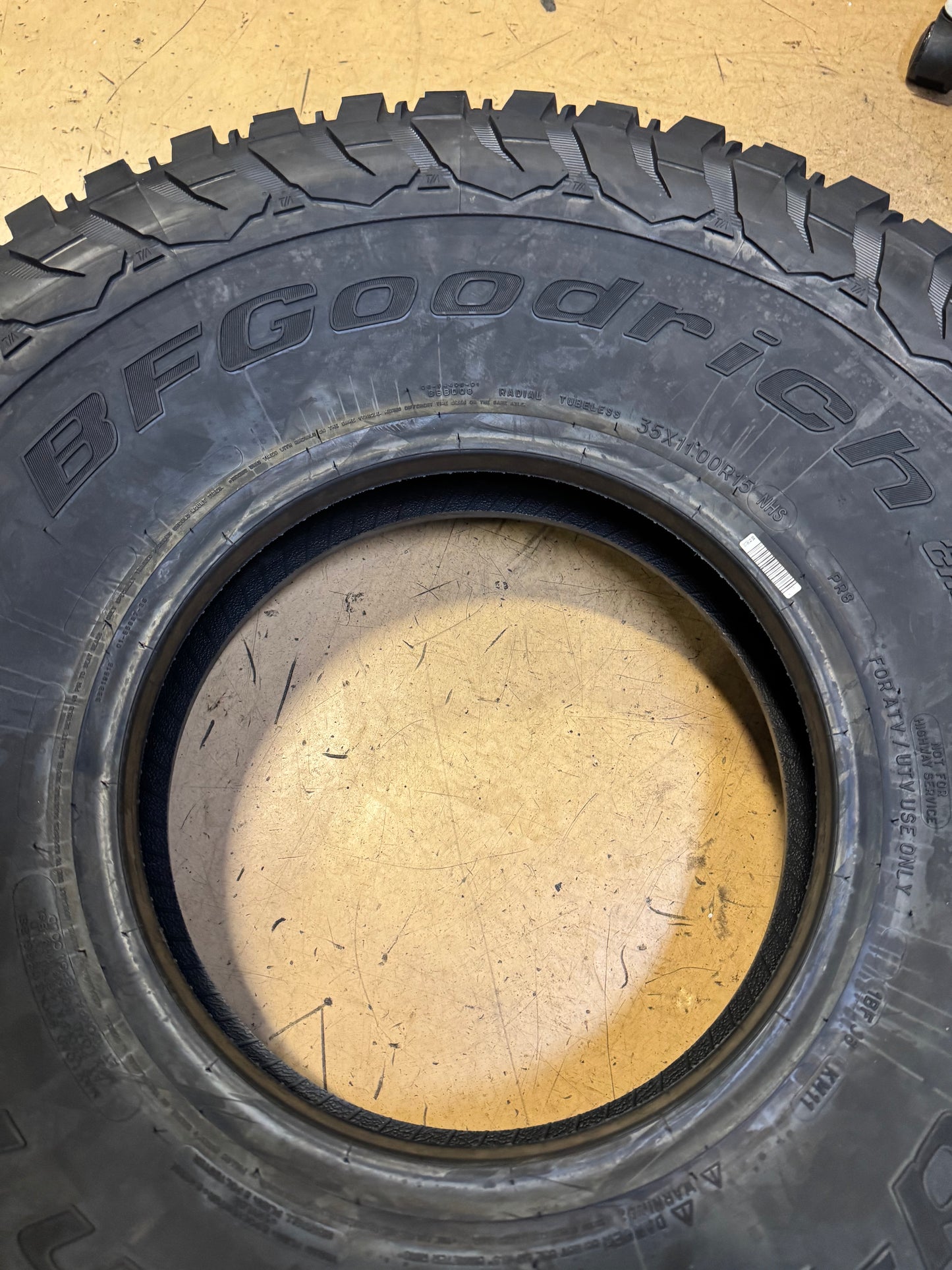 4 BFGOODRICH MUD TERRAIN T/A KM3 35 11 15 LRD 8PLY ATV/UTV TIRE 01201