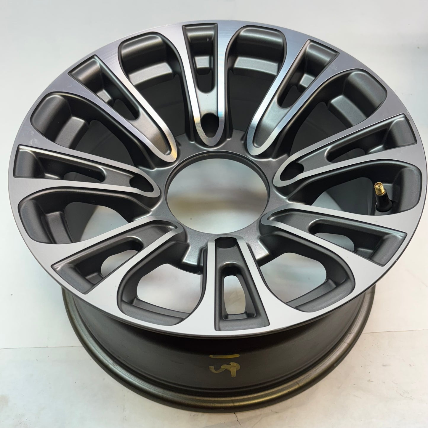 2 MASSFX QUAKE 14X7 4/156 ATV UTV RIMS GUN METAL GREY FINISH RZR GUNMETAL GRAY WHEELS