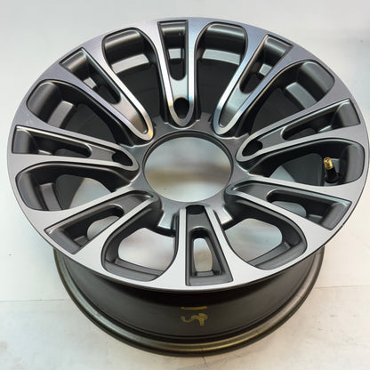 2 MASSFX QUAKE 14X7 4/156 ATV UTV RIMS GUN METAL GREY FINISH RZR GUNMETAL GRAY WHEELS