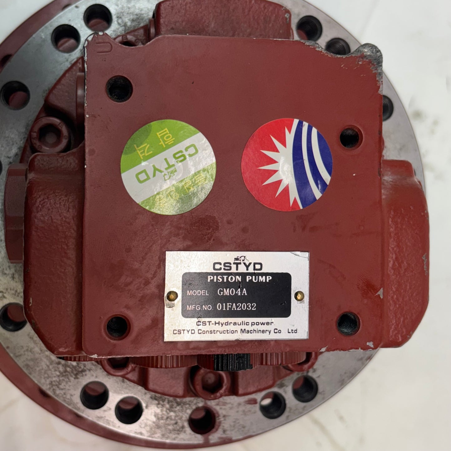 CSTYD PISTON PUMP TRAVEL MOTOR ASSY FOR EXCAVATOR GM04A 01FA2032