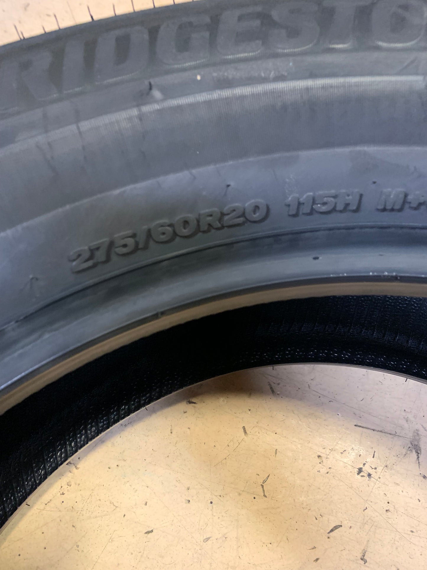 BRIDGESTONE WEATHERPEAK BSW P  275 60 20 115H ALL WEATHER TIRE 014261
