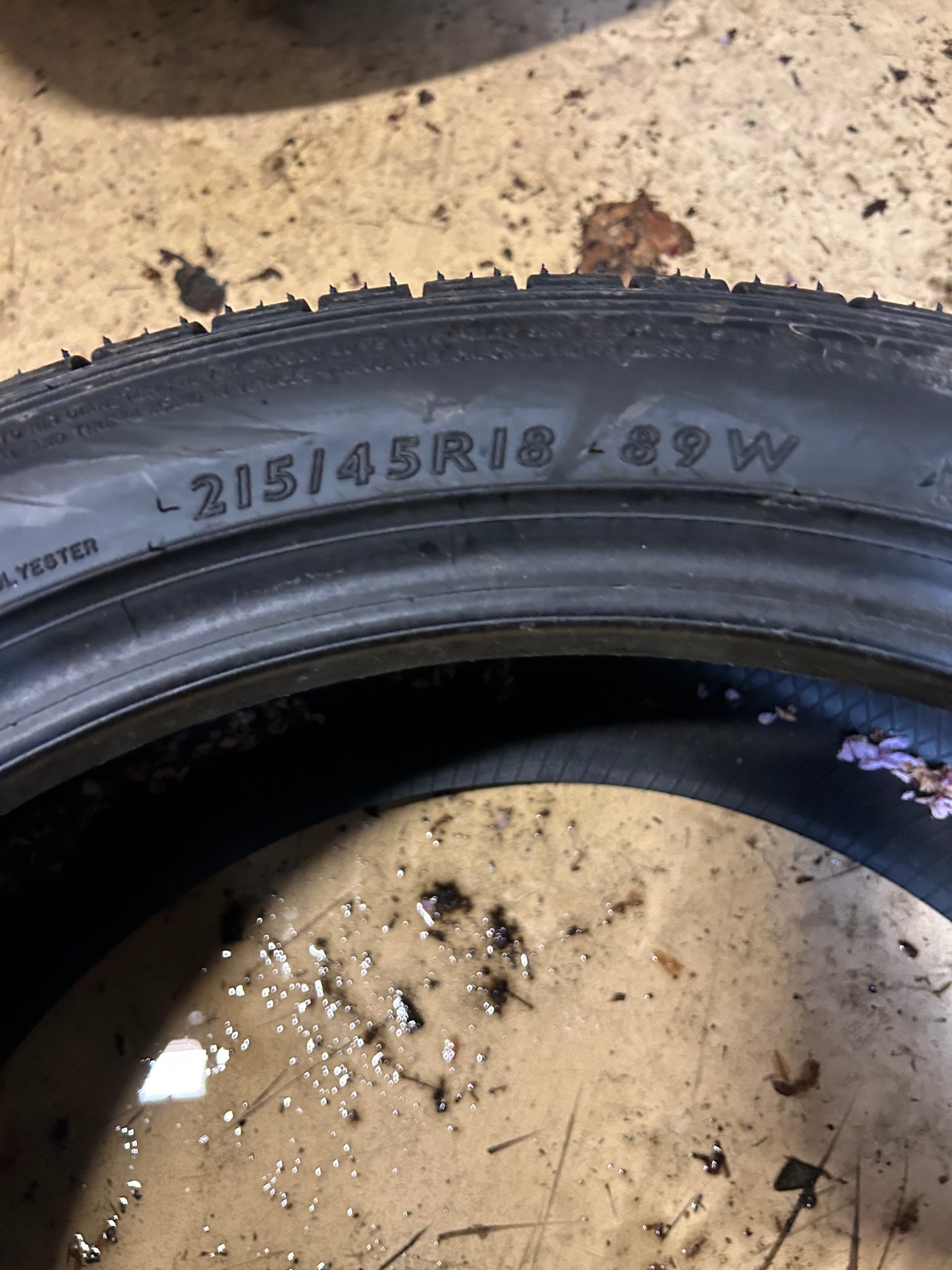 2 DUNLOP SP SPORT 5000 BSW P 215 45 18 89W UHP TIRE 265038960