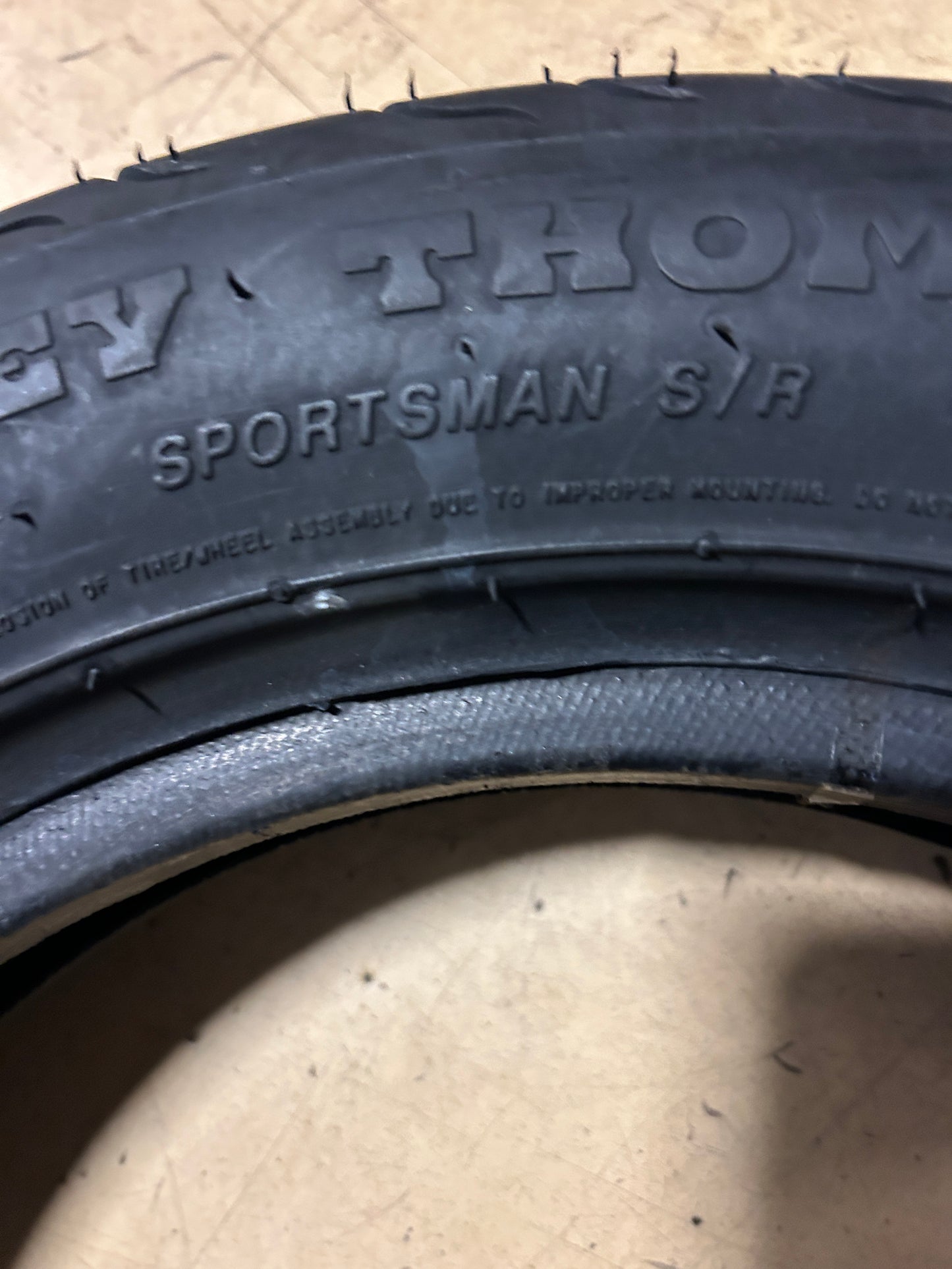 NOS MICKEY THOMPSON SPORTSMAN S/R BSW LT 24 5 15 6PLY RACING TIRE 255648