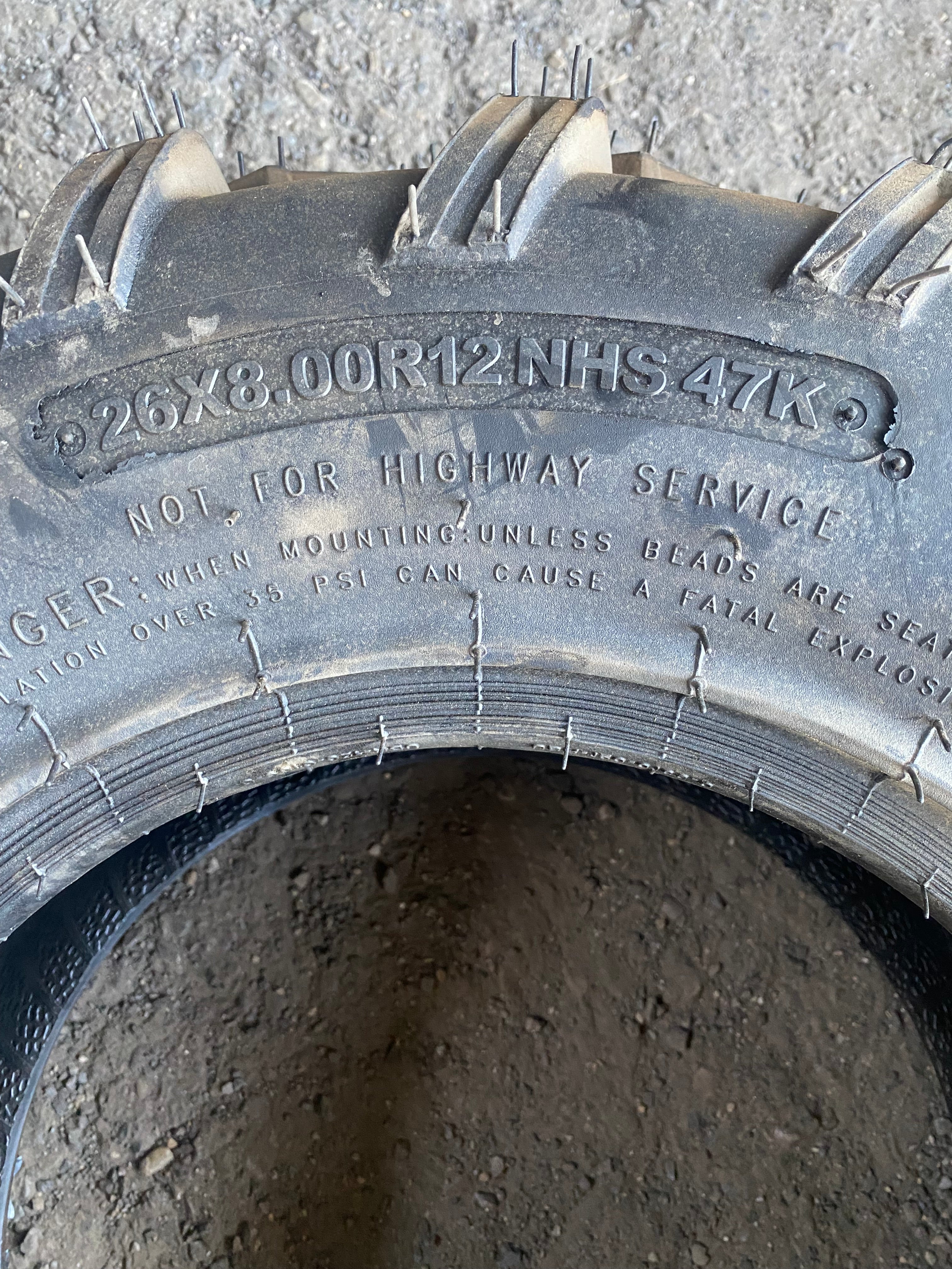 CARLISLE ACT BSW 26 8 12 47K 4PLY ATV/UTV TIRE 560441