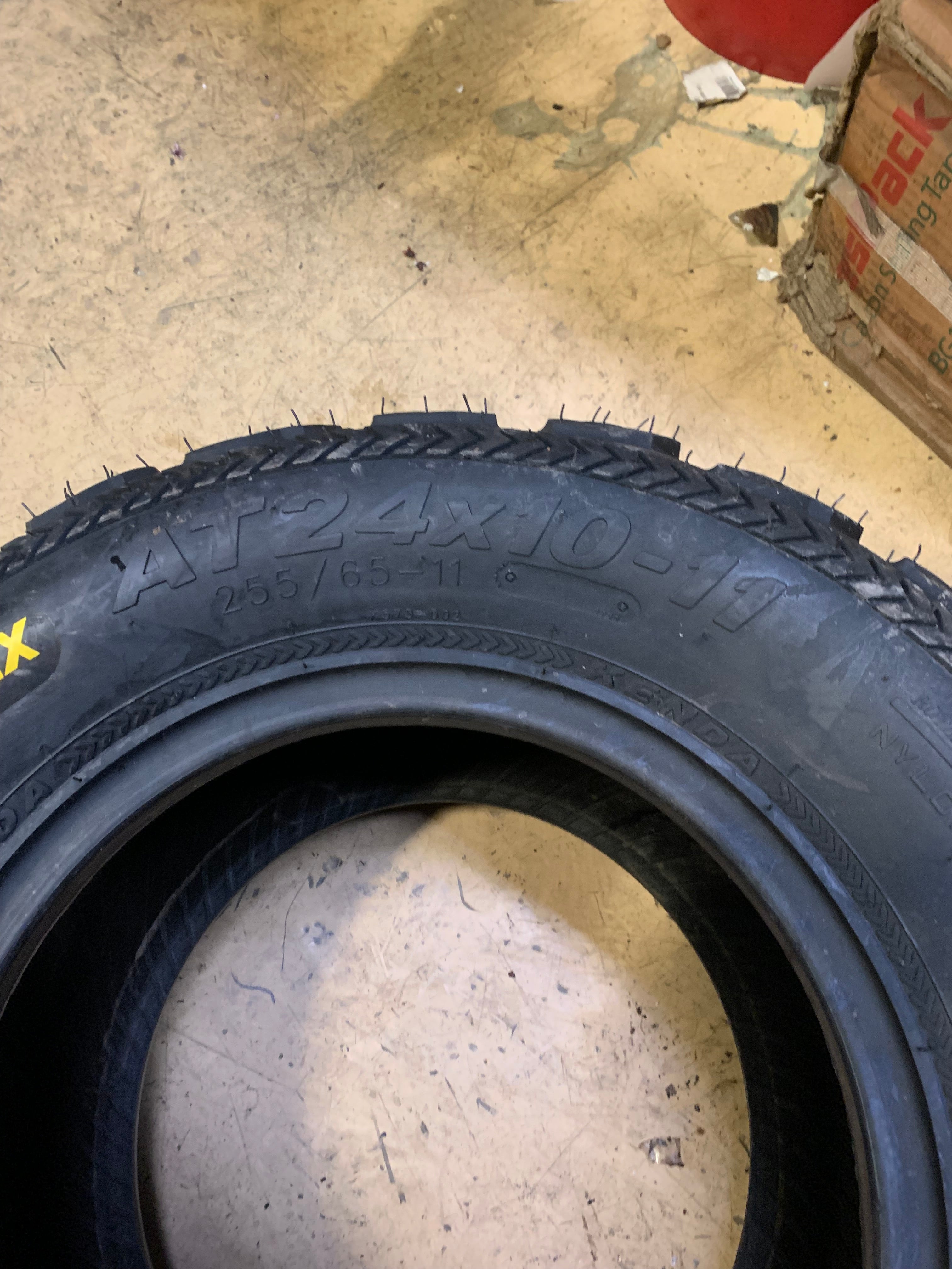 NOS KENDA BEAR CLAW EX K573 BSW AT 24 10 11 6PLY REAR ATV/UTV TIRE 24962029