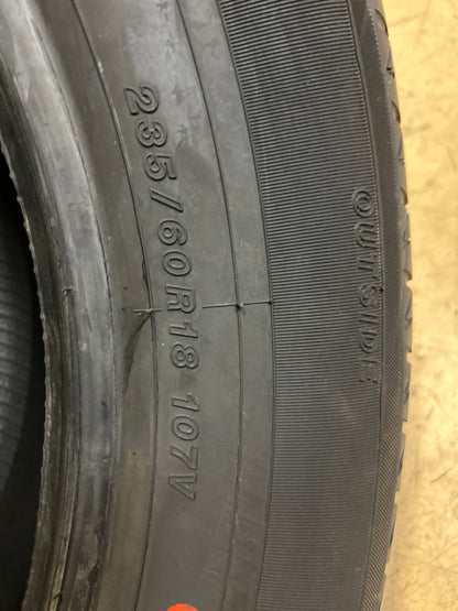 2 YOKOHAMA AVID ASCEND GT BSW P 235 60 18 107V ALL SEASON TIRE 110132756