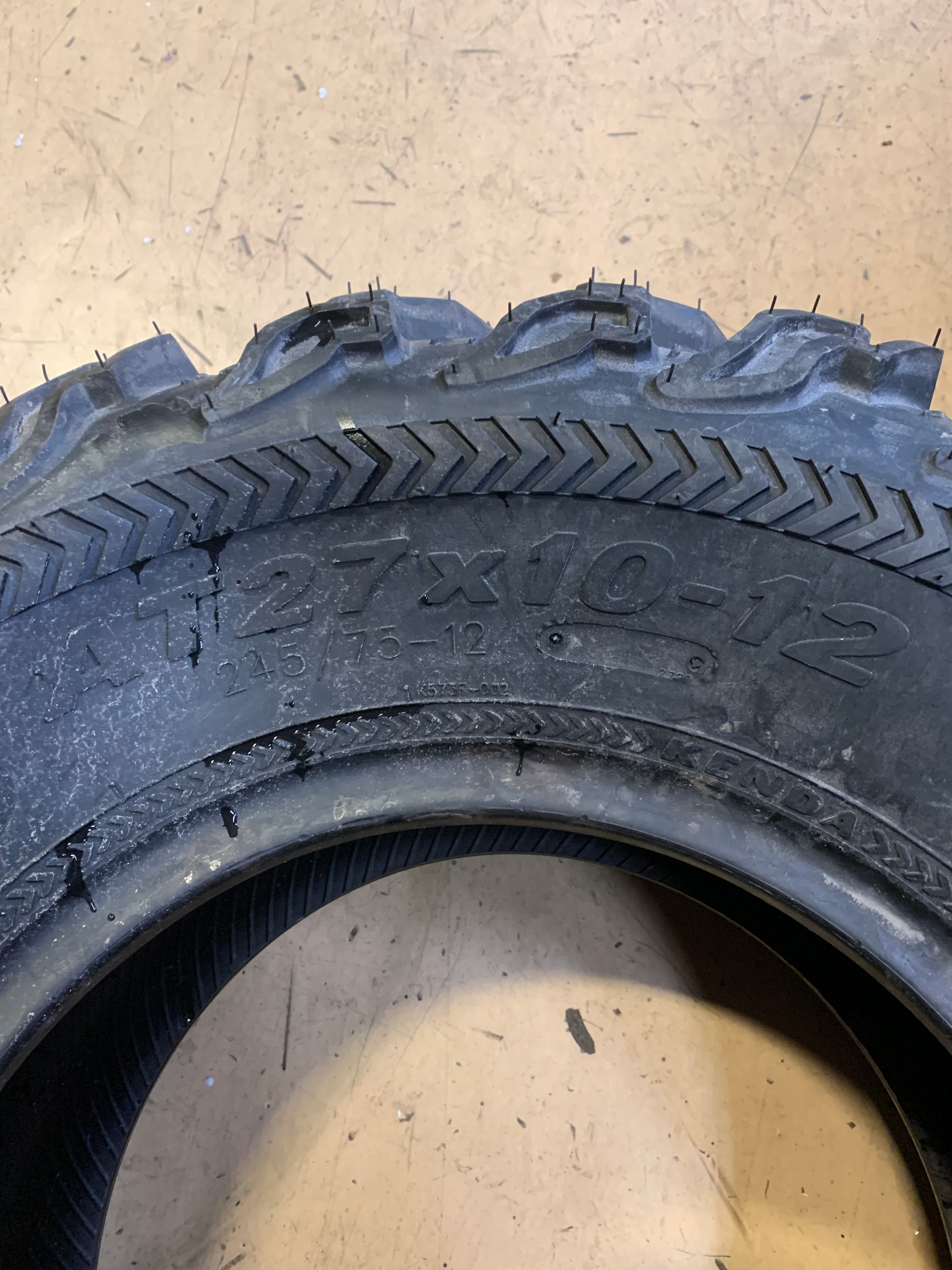 NOS KENDA BEAR CLAW EX BSW AT 27 10 12 6PLY AT/UTV TIRE 08299129BC1