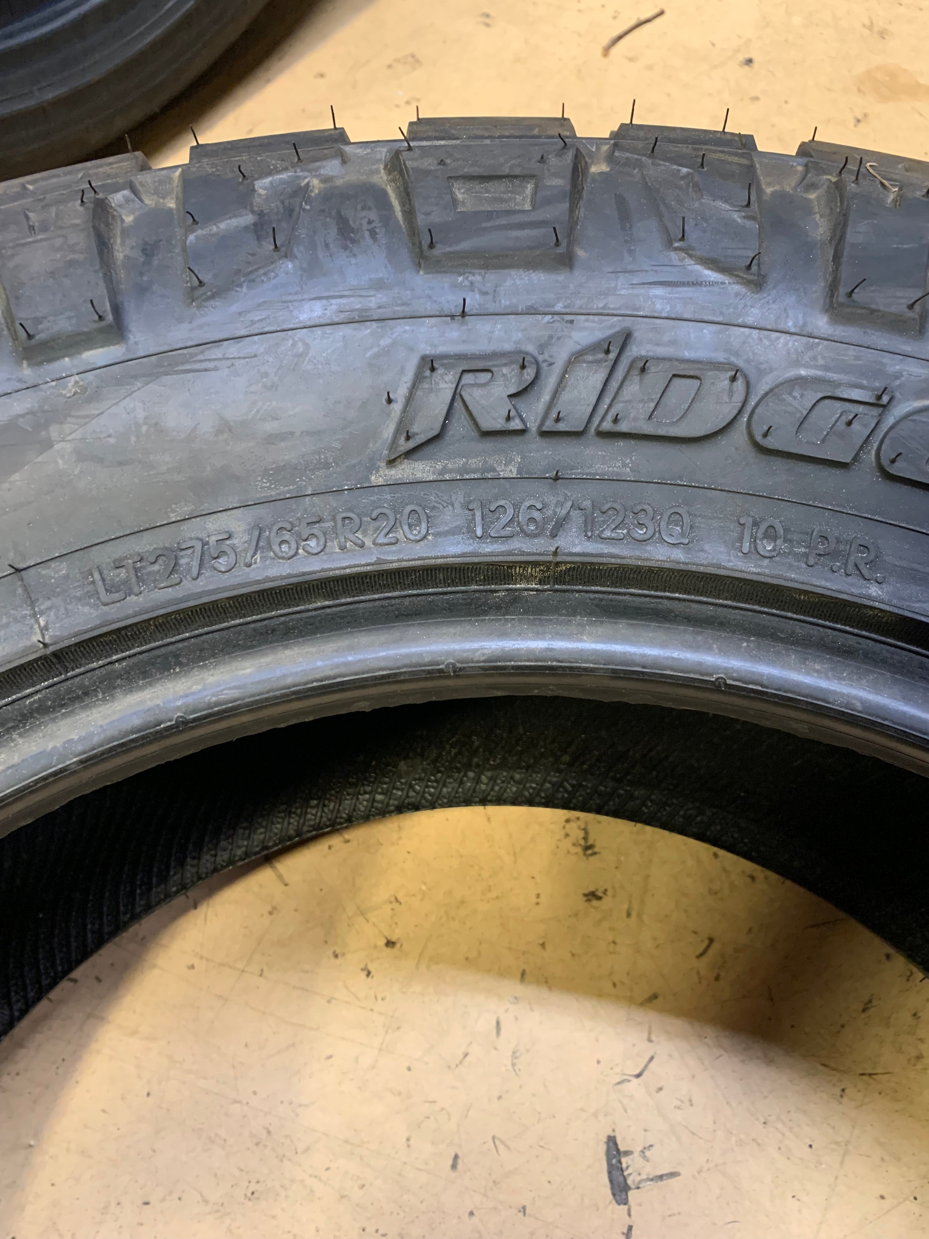 (KSL ONLY) 4 NITTO RIDGE GRAPPLER BSW LT 275 65 20 126Q 10PLY ALL TERRAIN TIRE 217150