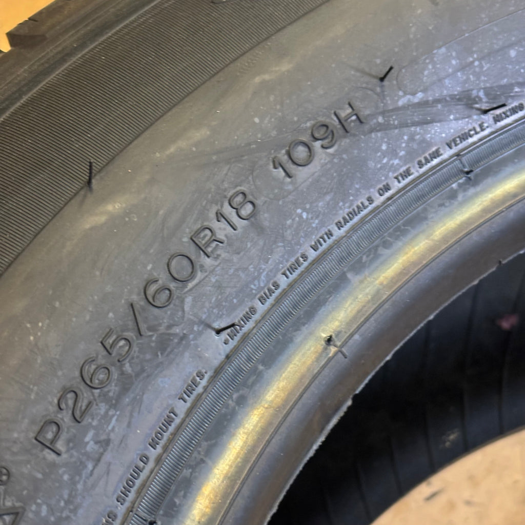 NOS MICHELIN LATITUDE TOUR HP P 265 60 18 109H SL ALL SEASON TIRE 15845