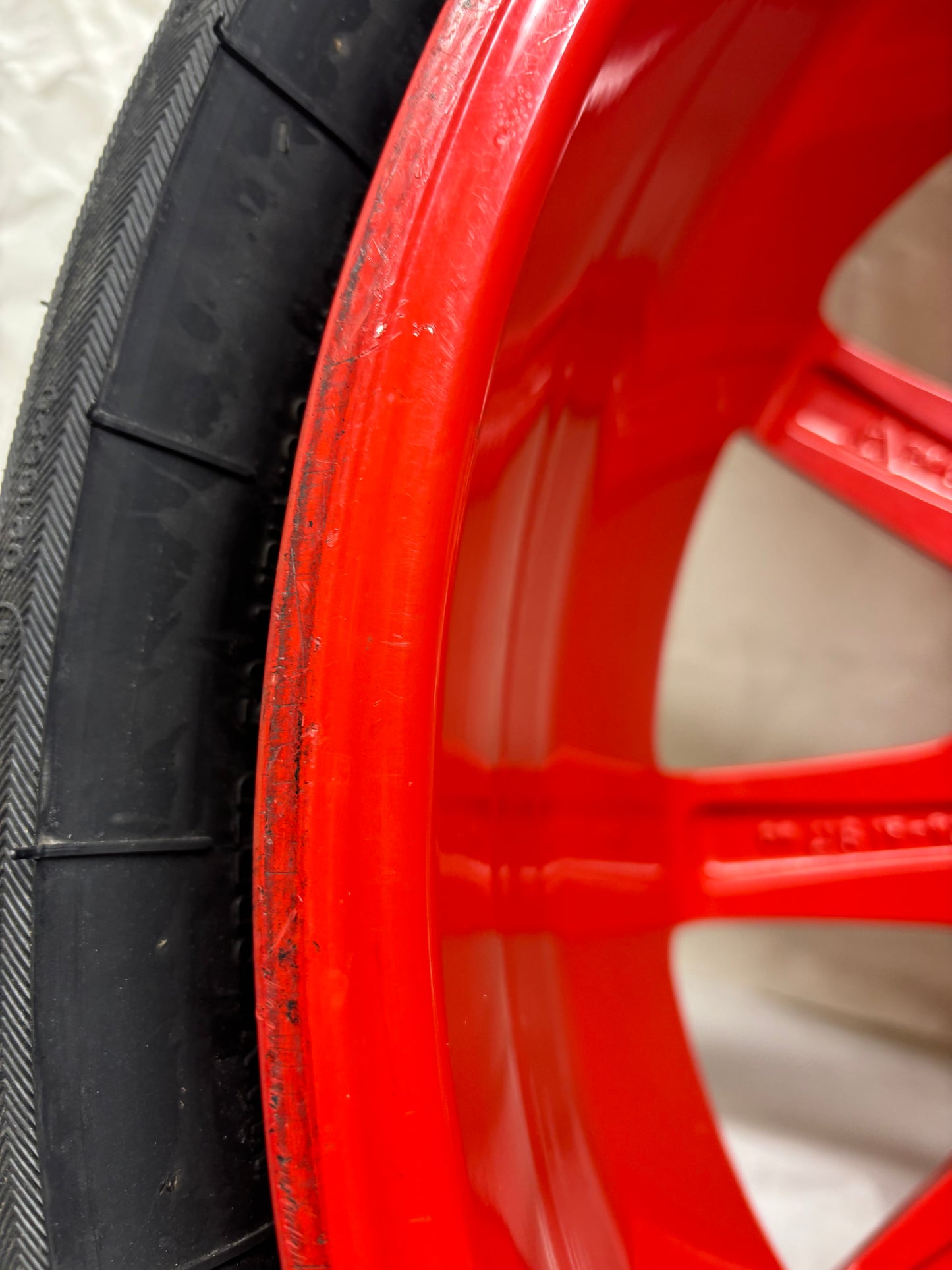 PORSCHE CAYENNE 11-18 SPARE WHEEL 18X6.5 ET28 5X130 TIRE 195/75R18 106P RED 7P0 601 027 A