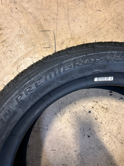 2 NOS MICHELIN PREMIER A/S BSW P 205 50 17 93H XL ALL SEASON TIRE 28207