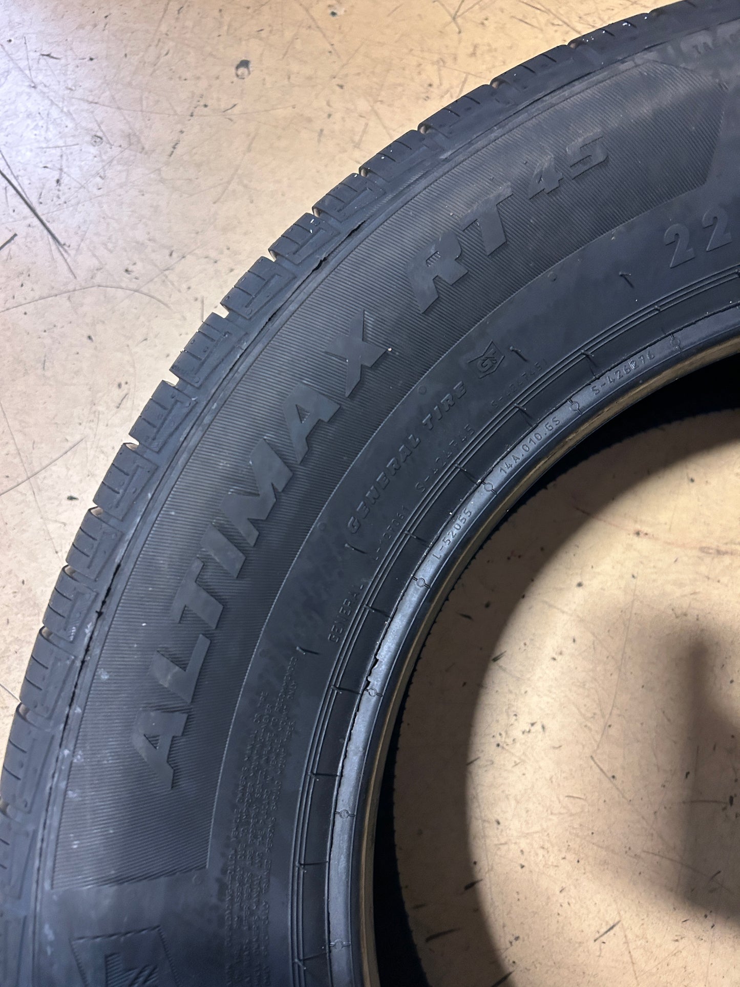 GENERAL ALTIMAX RT45 BSW P 225 65 17 102T SL ALL SEASON TIRE 15576510000