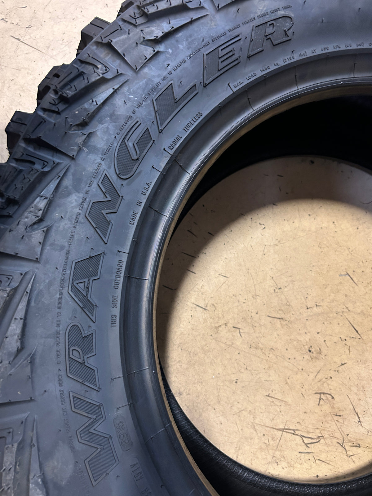 NOS GOODYEAR WRANGLER M/TR BSW LT 35 12.5 20 121Q 10PLY MUD TIRE 750002326