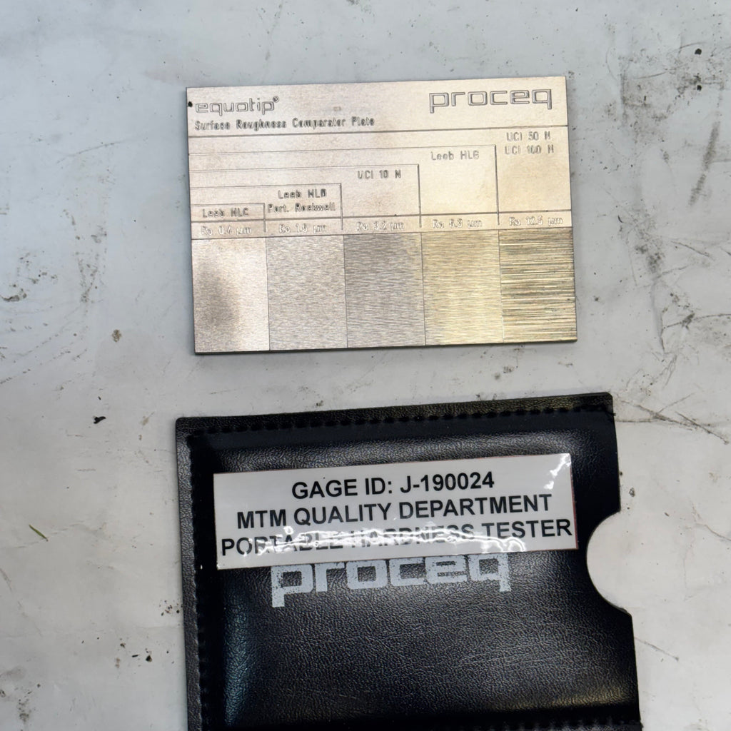 USED PROCEQ EQUOTIP 550 HARDNESS TESTER W/UCI PROBE & STANDARD