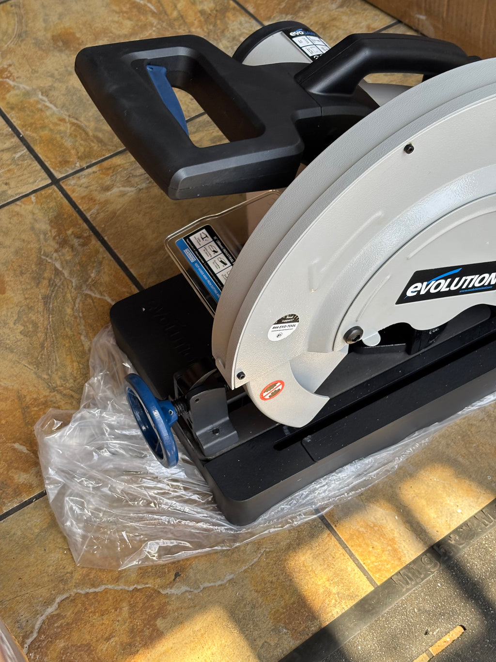 EVOLUTION POWER TOOLS 14-INCH CHOP SAW 15-AMP MOTOR  0-45" ‎080-0004 KSL ONLY