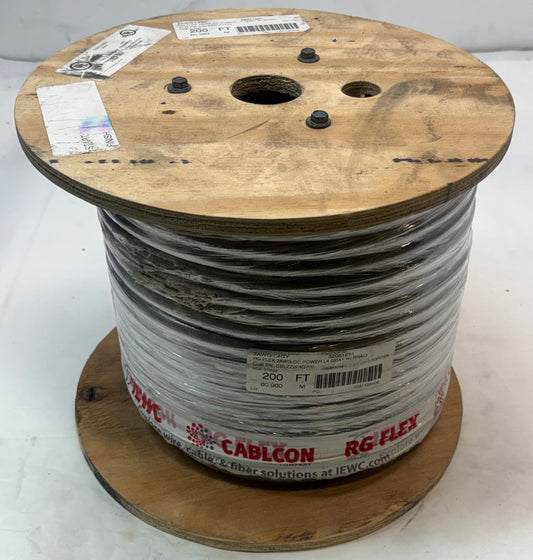 CABLCON RG FLEX 2AWG DC POWER L4 GRAY W/ BRAID 200FT 2AWG-L4GY