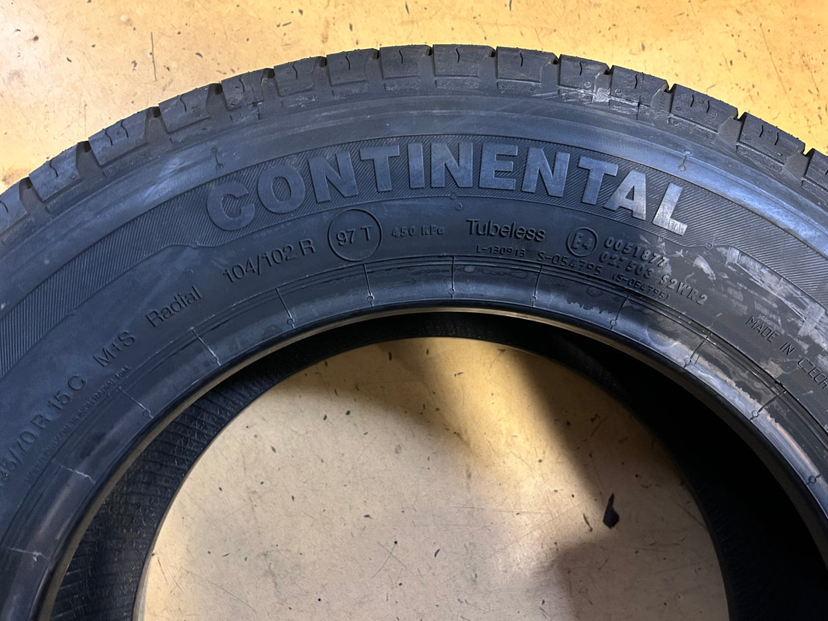 CONTINENTAL VANCOFOURSEASON BSW P 195 70 15C 102R 8PLY ALL SEASON TIRE 04574410000