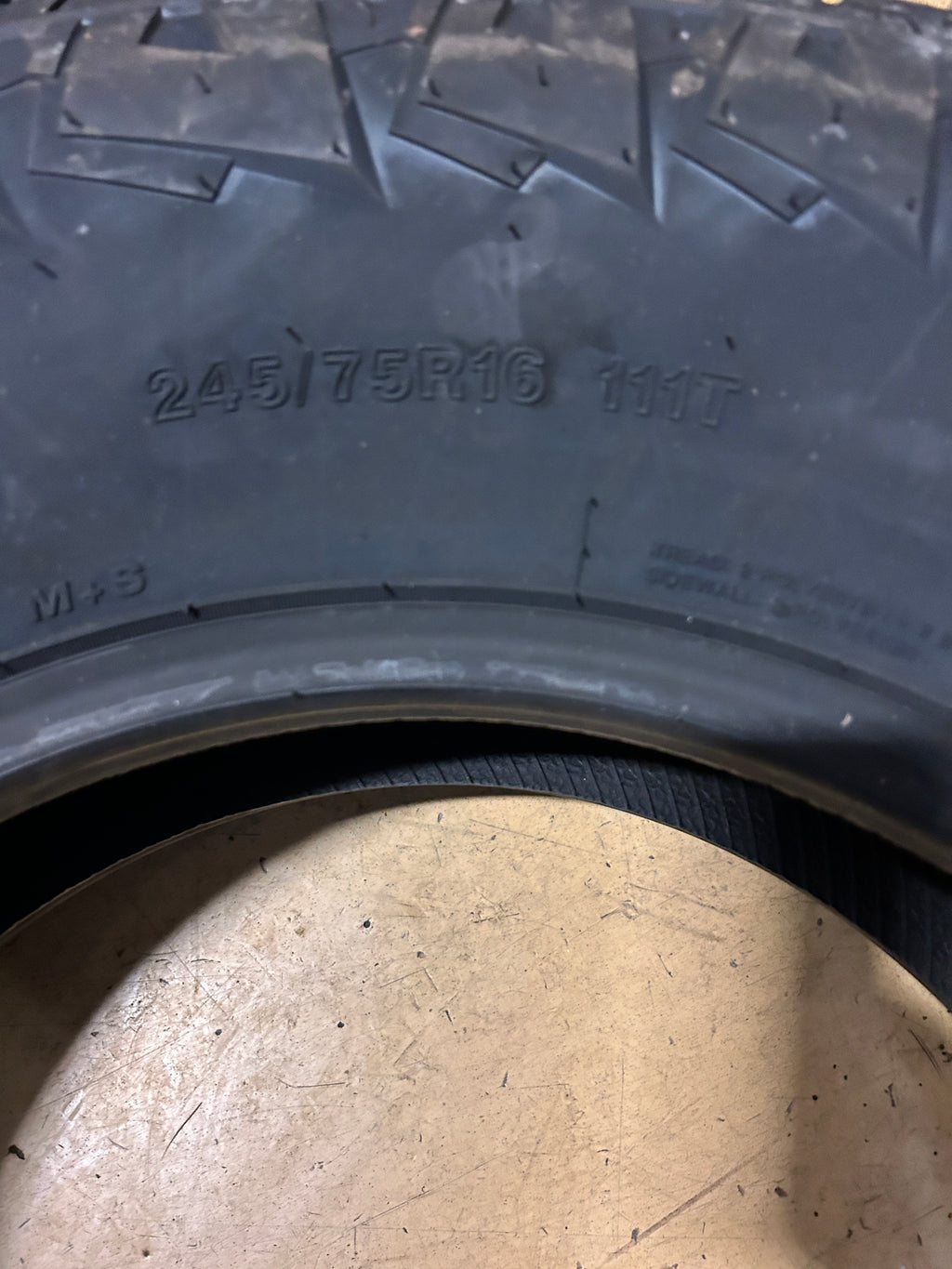 APLUS SHREDDER AT BSW P 245 75 16 111T ALL TERRAIN TIRE 20001503