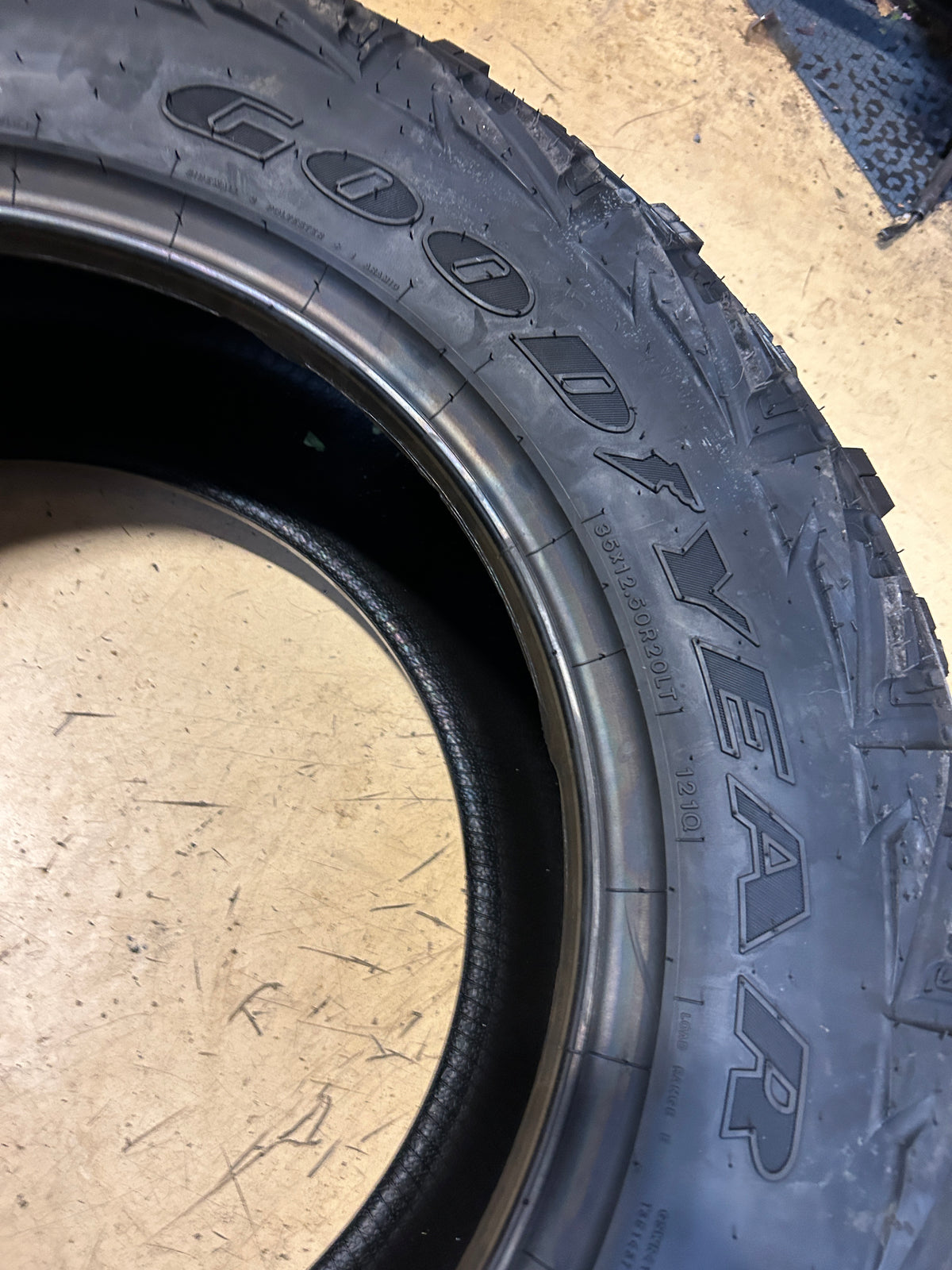 NOS GOODYEAR WRANGLER M/TR BSW LT 35 12.5 20 121Q 10PLY MUD TIRE 750002326