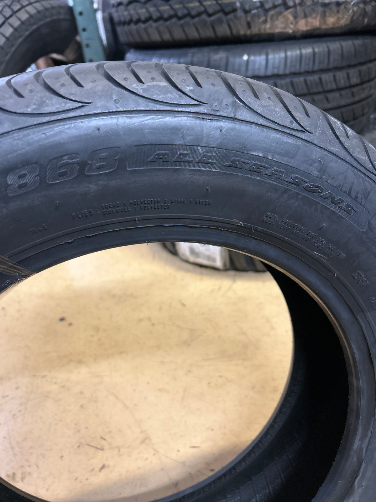 2 ACHILLES 868 ALL SEASON BSW P 185 65 15 88H SL TIRE MAX186515