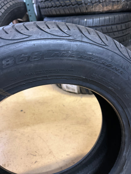 2 ACHILLES 868 ALL SEASON BSW P 185 65 15 88H SL TIRE MAX186515