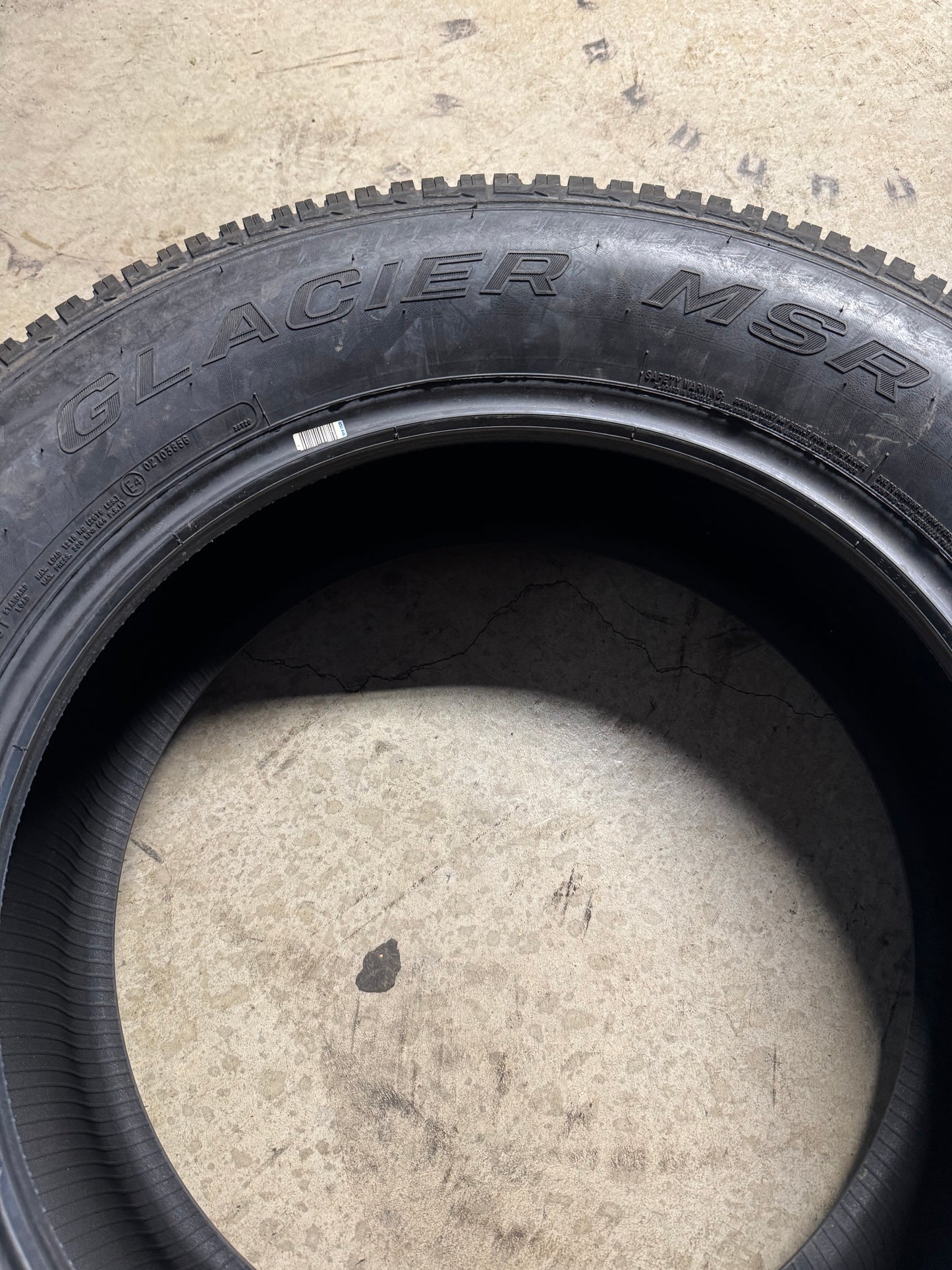 NOS MASTERCRAFT GLACIER MSR BSW P 275 60 20 115T WINTER TIRE 177117011