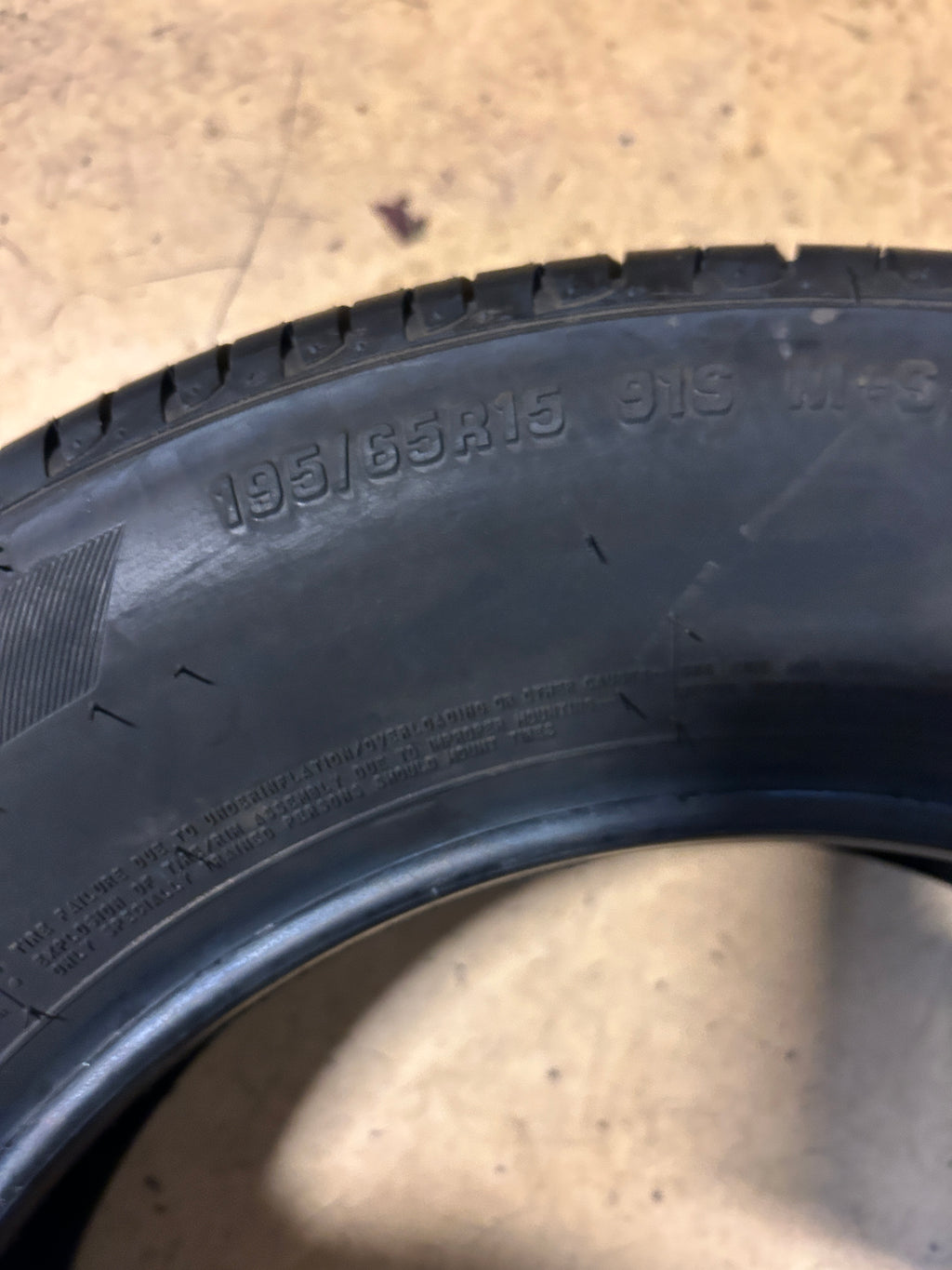NOS FIRESTONE FT140 BSW P 195 65 15 91S ALL SEASON TIRE 006515