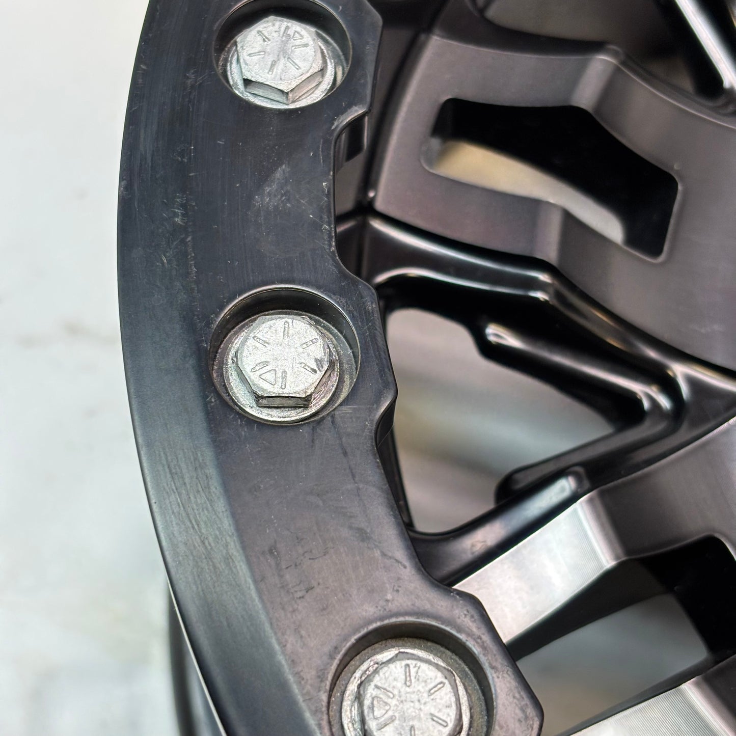 TUSK TETON BEADLOCK ATV/UTV GUN METAL/BLACK WHEELS 14X7 4/156 ET+5