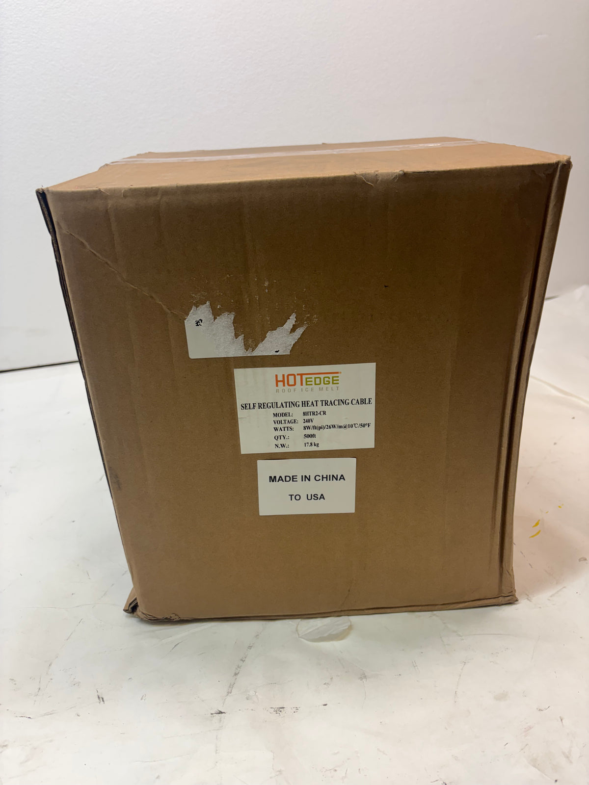 HOTEDGE ROOF ICE MELT SELF REGULATING HEAT TRACING CABLE 500 FT 240V 8W 8HTR2-CR