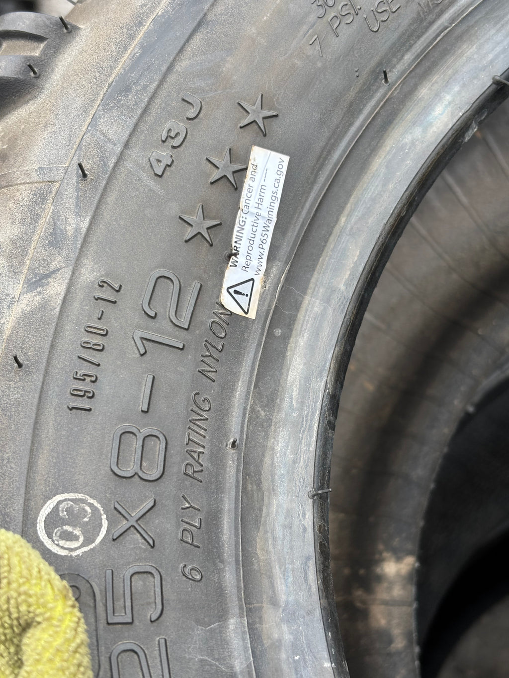 AMS SWAMP FOX BSW LT 25 8 12 43J 6PLY ATV/UTV TIRE 12583521