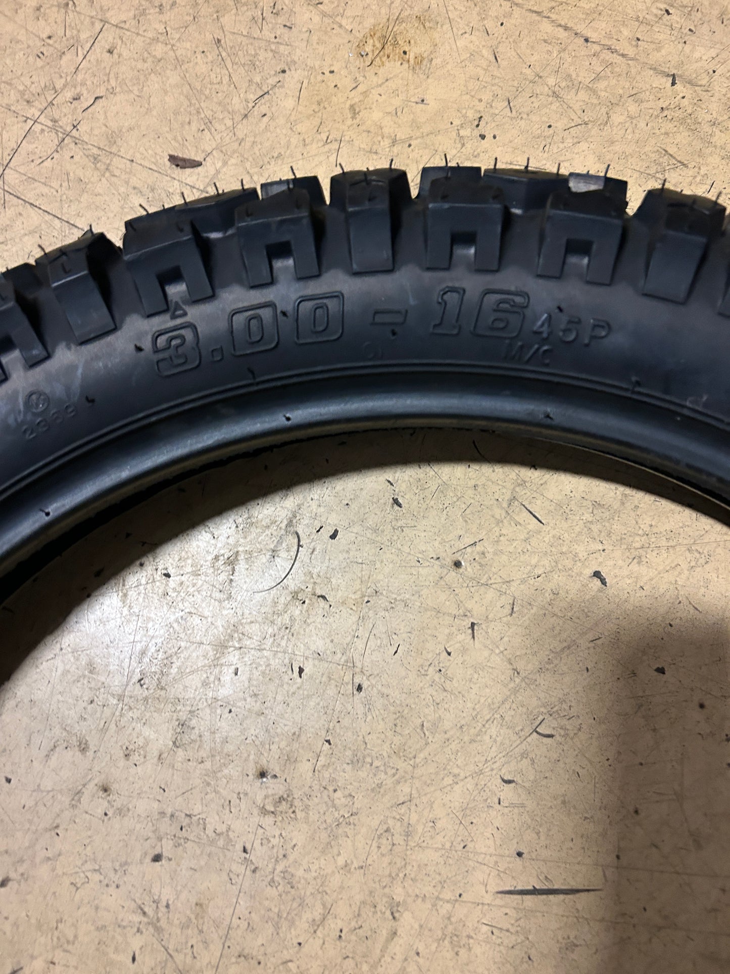 GOLDEN BOY TRAIL TIRE SR244 BSW 3 16 45P DUAL DIRT BIKE TIRE GBSR244316